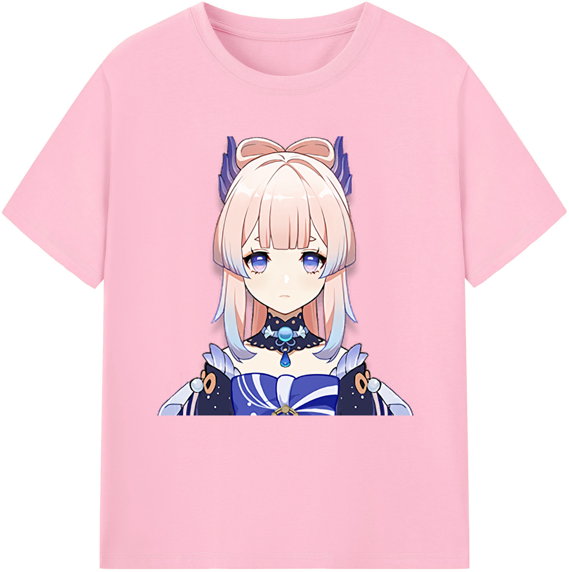 げんし神 珊瑚宮心海 サンゴノミヤ・ココミ genshin Sangonomiya Kokomi 綿100％半袖Tシャツ（フロントプリント）