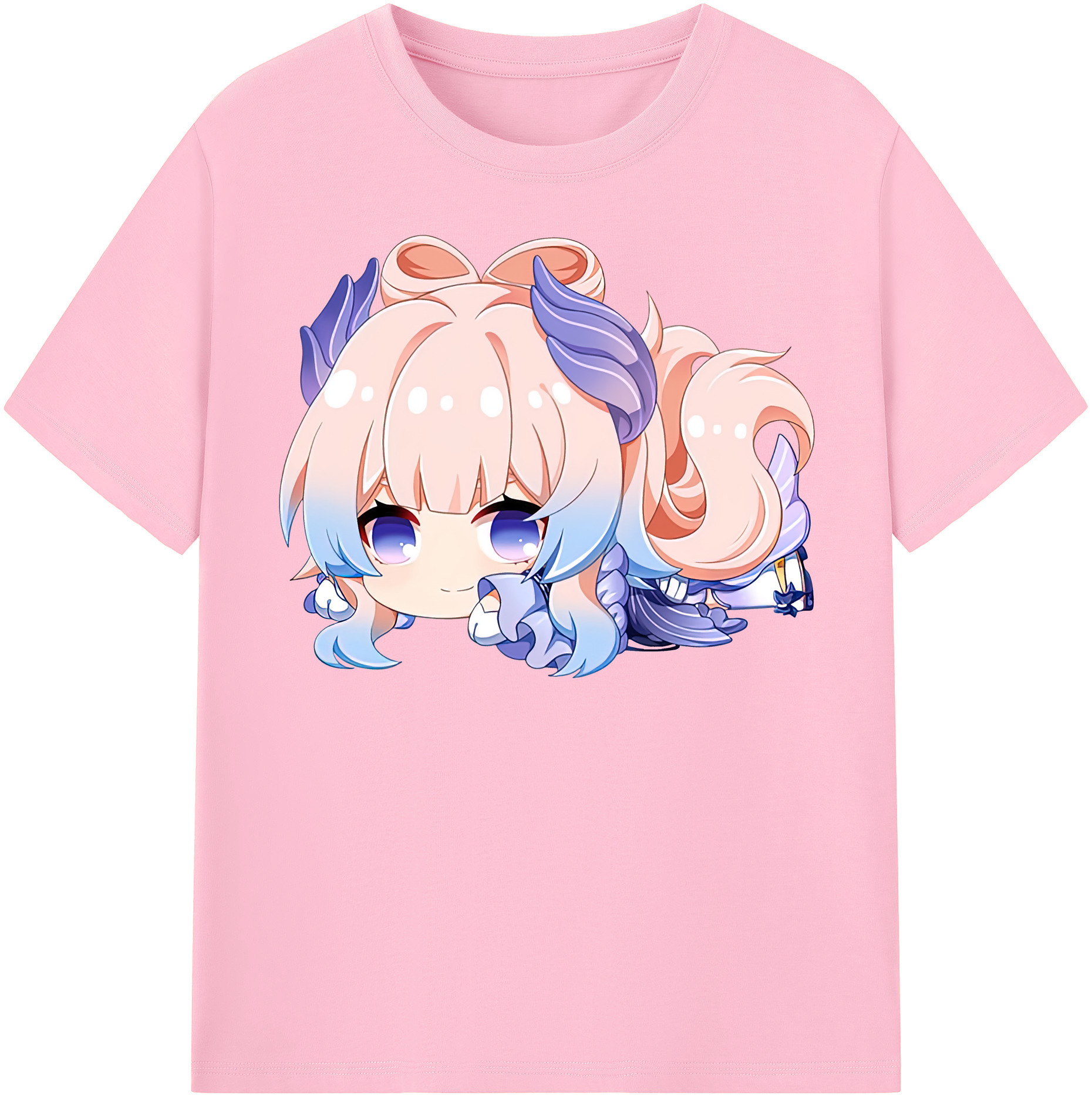 げんし神 珊瑚宮心海 サンゴノミヤ・ココミ genshin Sangonomiya Kokomi 綿100％半袖Tシャツ（フロントプリント）