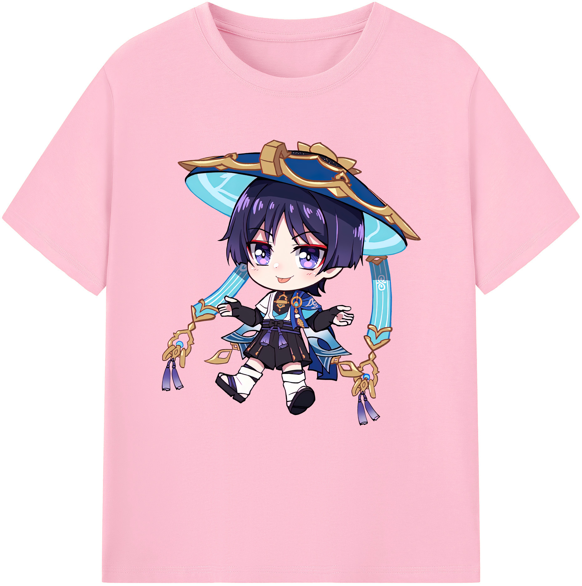 げんし神 さんペい genshin Sanpei 綿100％半袖Tシャツ（フロントプリント）