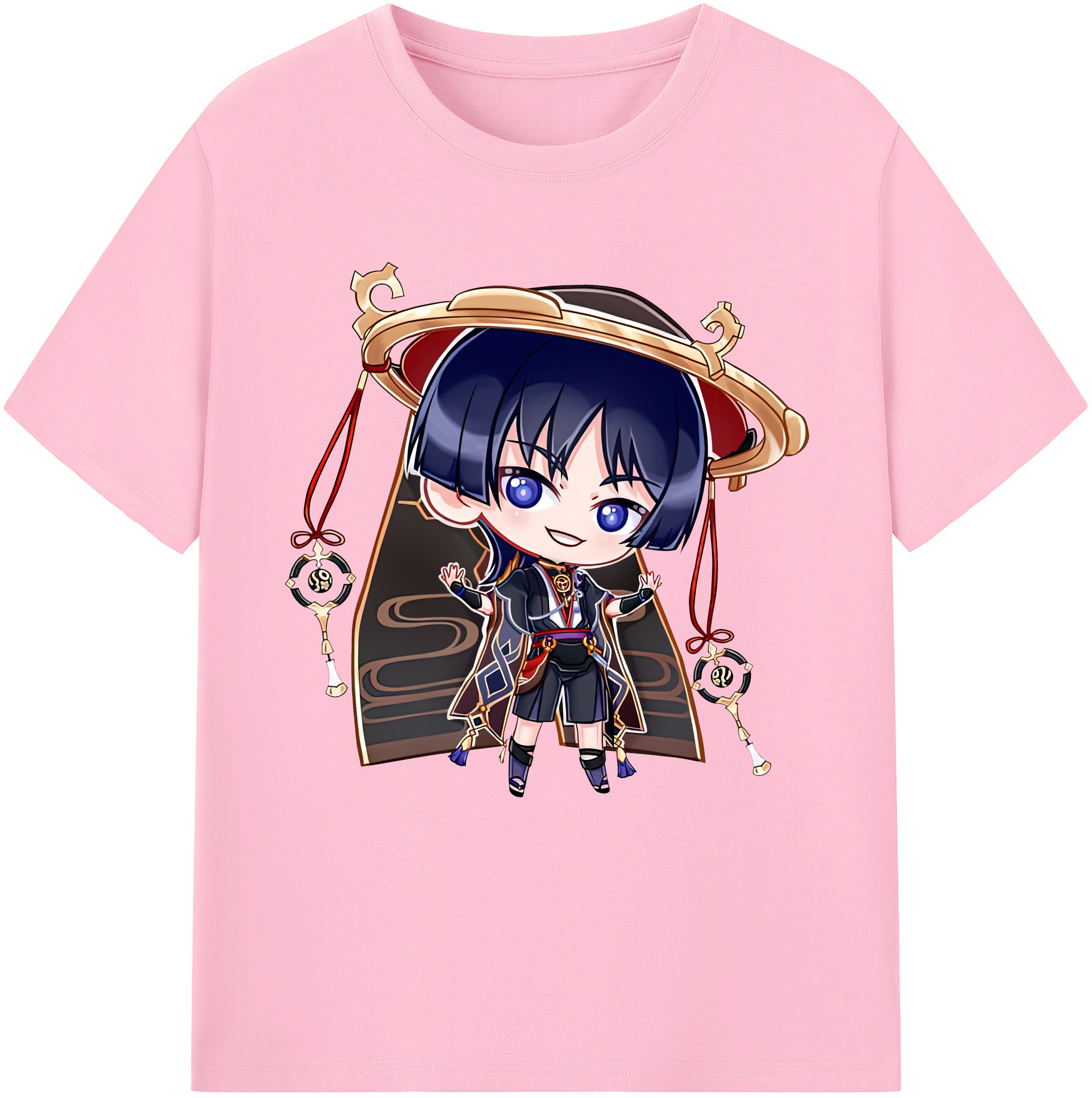 げんし神 さんペい genshin Sanpei 綿100％半袖Tシャツ（フロントプリント）