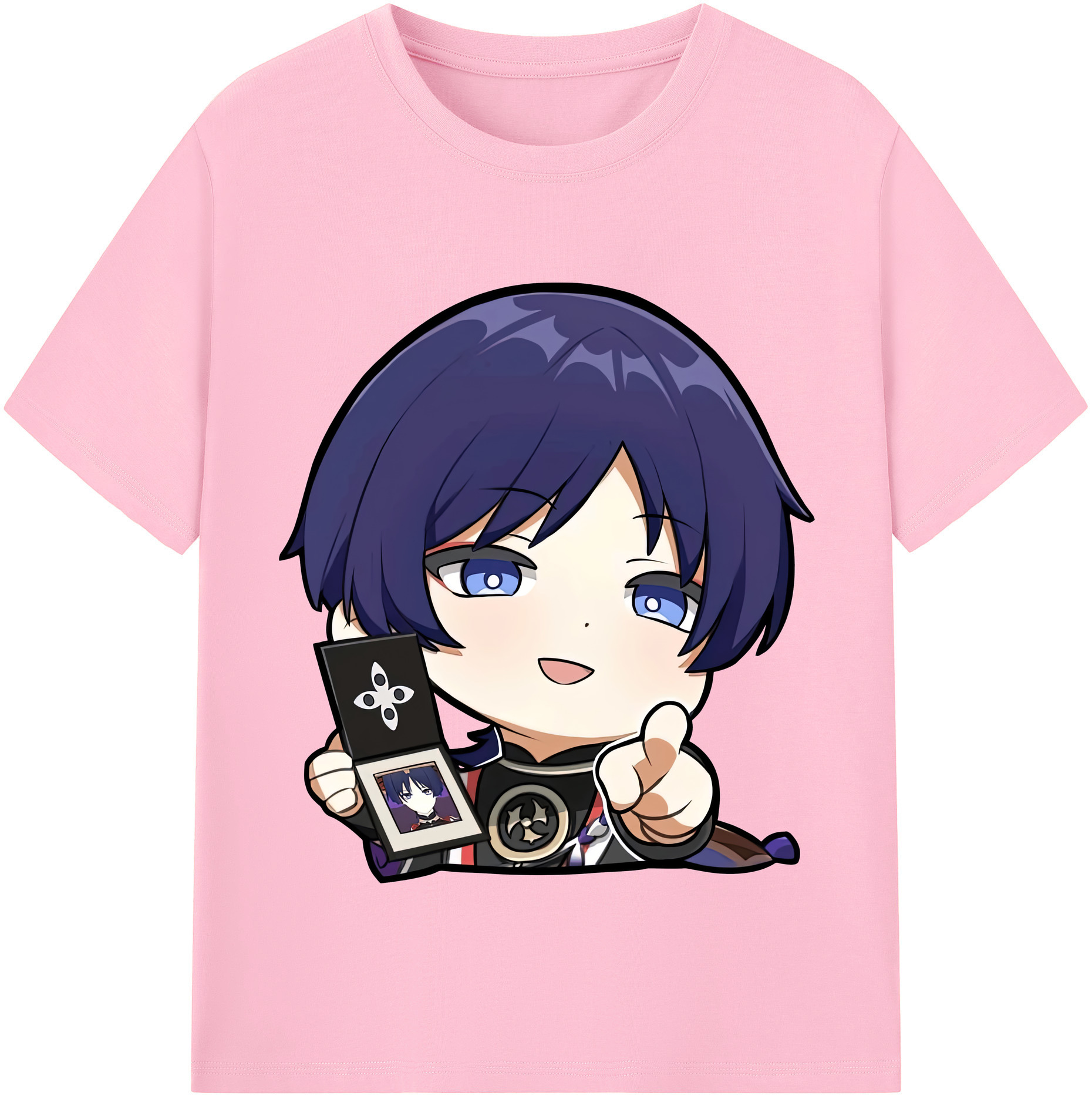 げんし神 さんペい genshin Sanpei 綿100％半袖Tシャツ（フロントプリント）