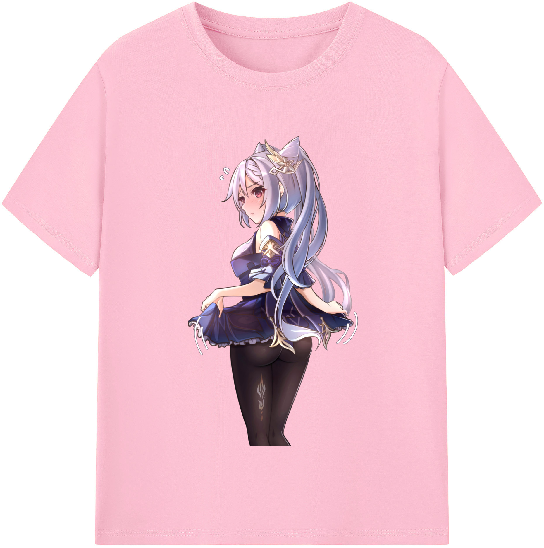げんし神 刻晴 こくせい genshin Kokusei 綿100％半袖Tシャツ（フロントプリント）