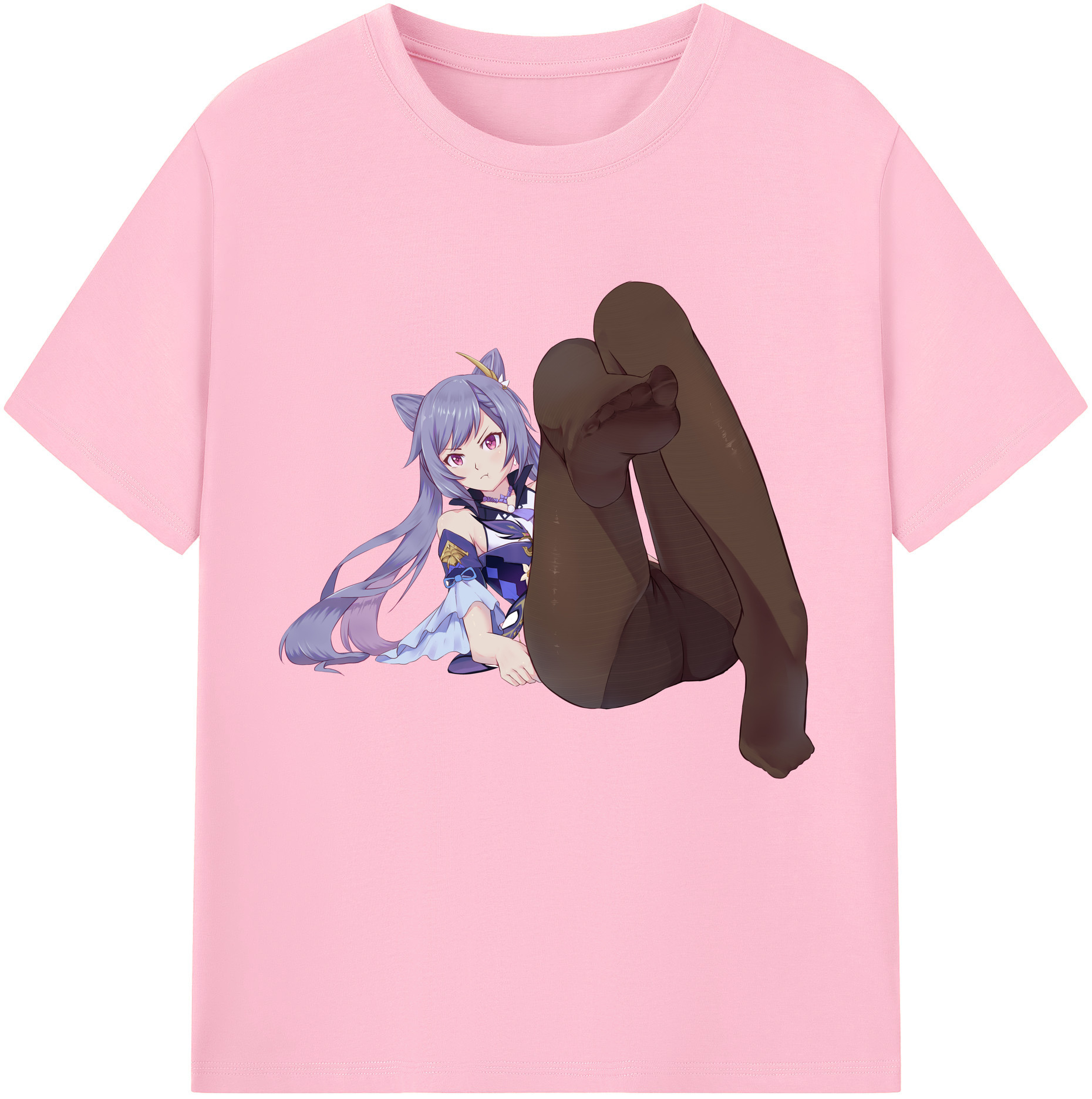 げんし神 刻晴 こくせい genshin Kokusei 綿100％半袖Tシャツ（フロントプリント）