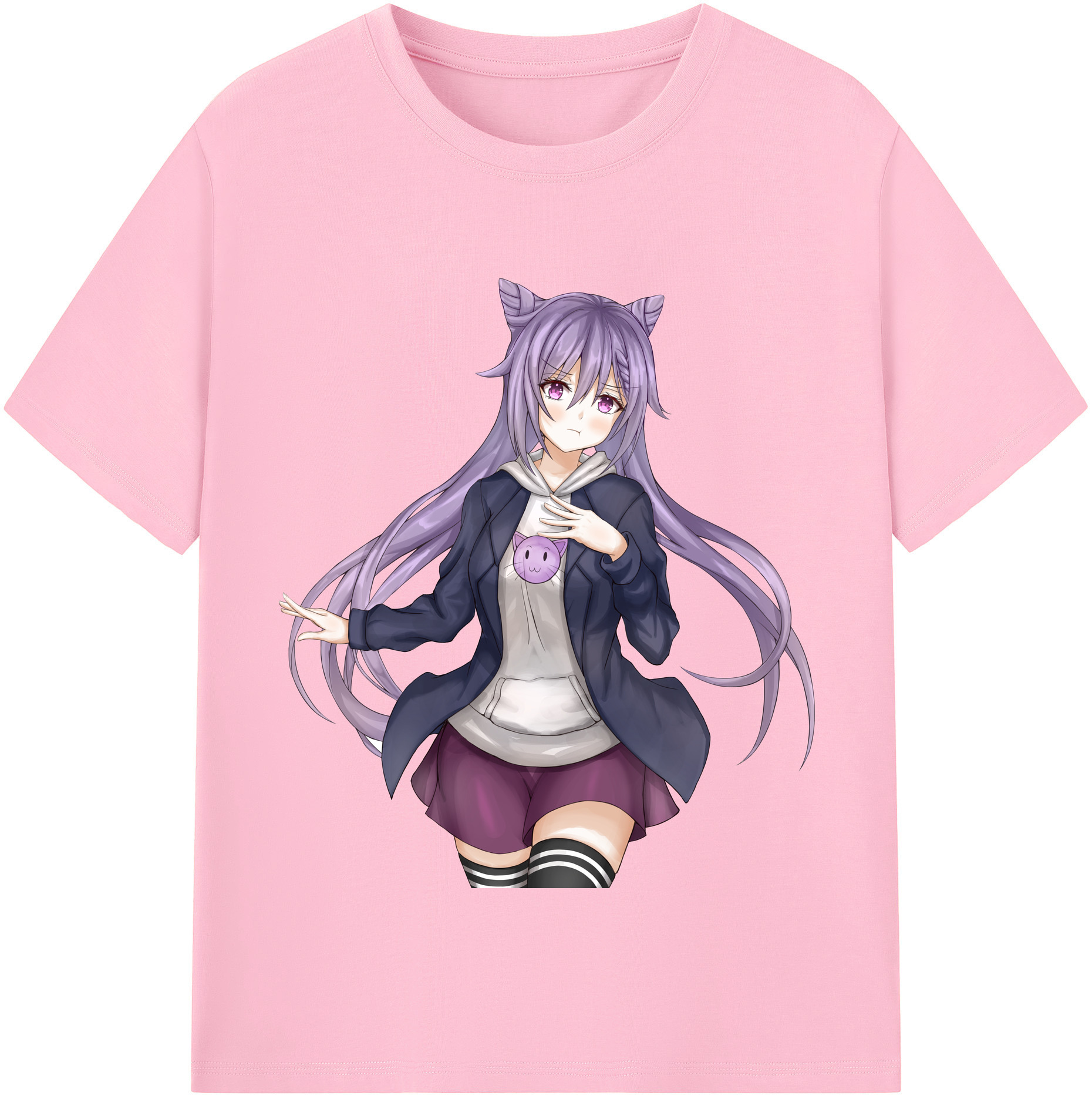 げんし神 刻晴 こくせい genshin Kokusei 綿100％半袖Tシャツ（フロントプリント）