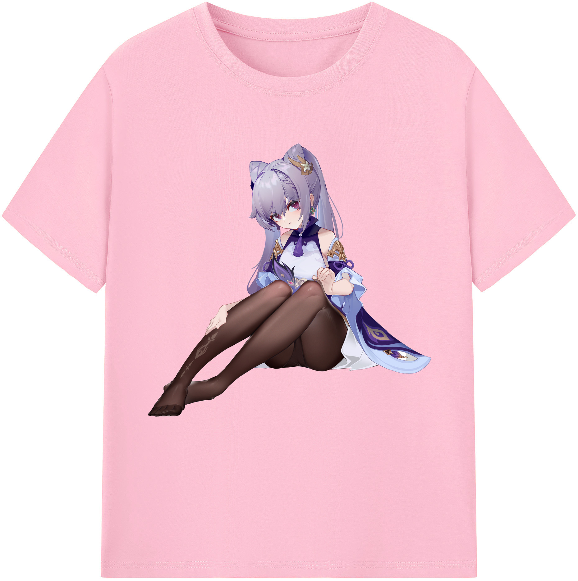 げんし神 刻晴 こくせい genshin Kokusei 綿100％半袖Tシャツ（フロントプリント）