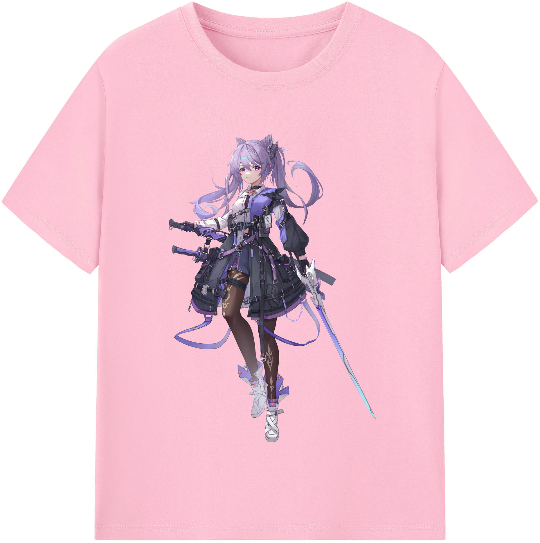 げんし神 刻晴 こくせい genshin Kokusei 綿100％半袖Tシャツ（フロントプリント）