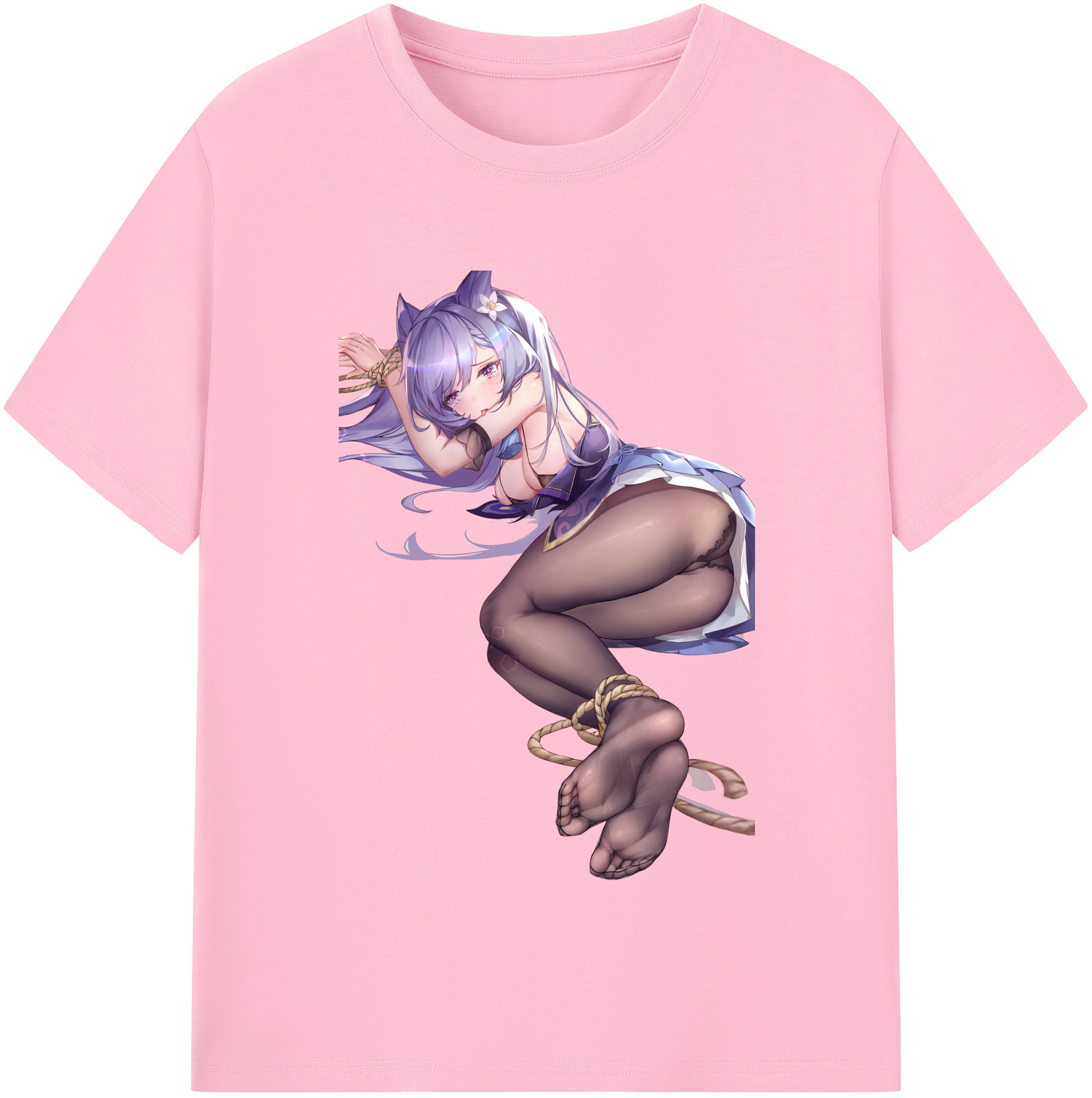 げんし神 刻晴 こくせい genshin Kokusei 綿100％半袖Tシャツ（フロントプリント）