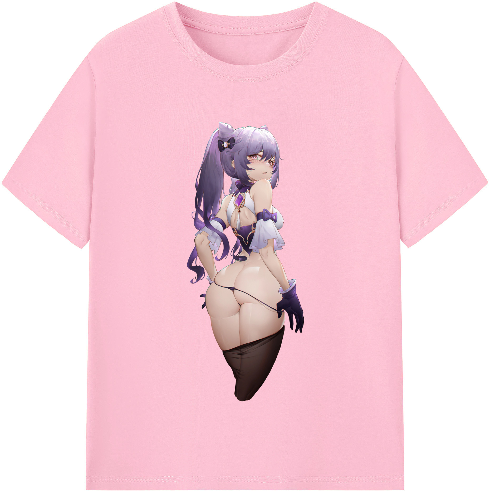 げんし神 刻晴 こくせい genshin Kokusei 綿100％半袖Tシャツ（フロントプリント）