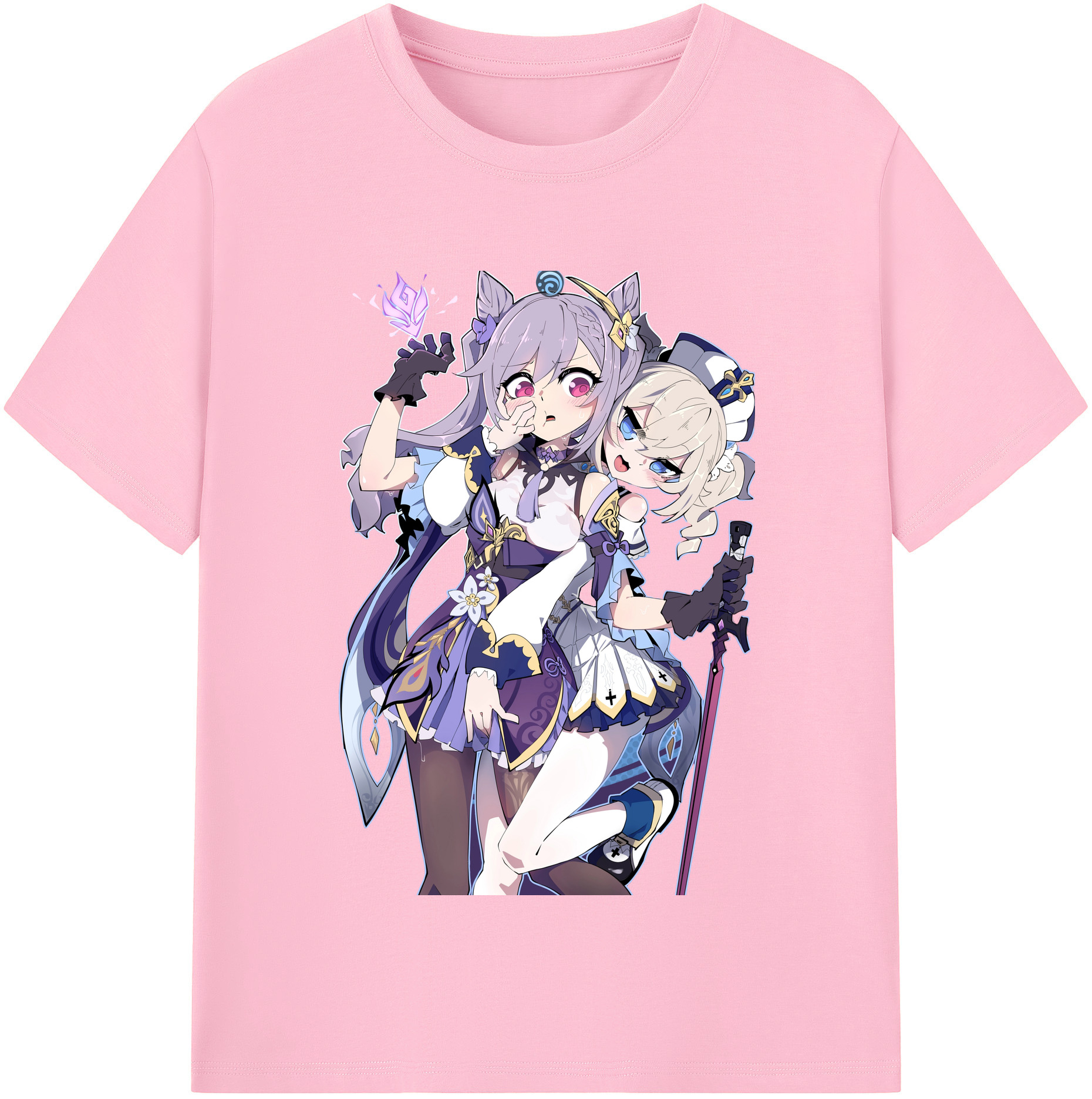 げんし神 刻晴 こくせい genshin Kokusei 綿100％半袖Tシャツ（フロントプリント）