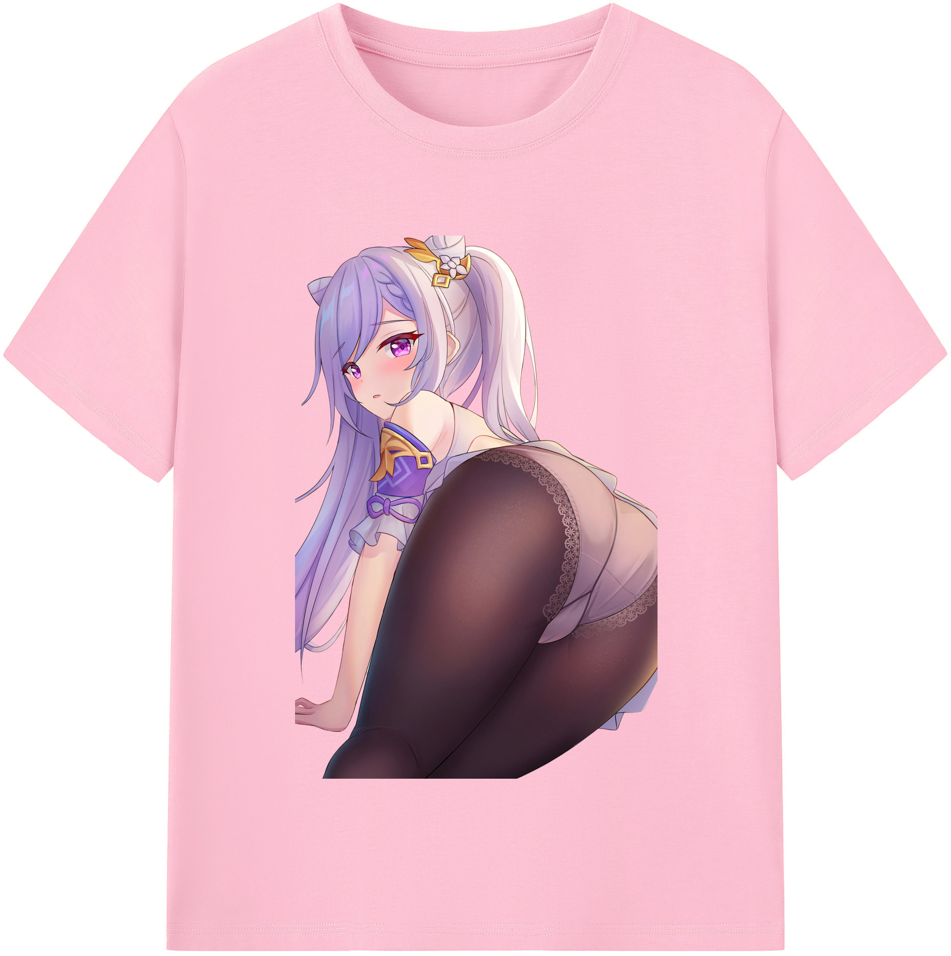 げんし神 刻晴 こくせい genshin Kokusei 綿100％半袖Tシャツ（フロントプリント）