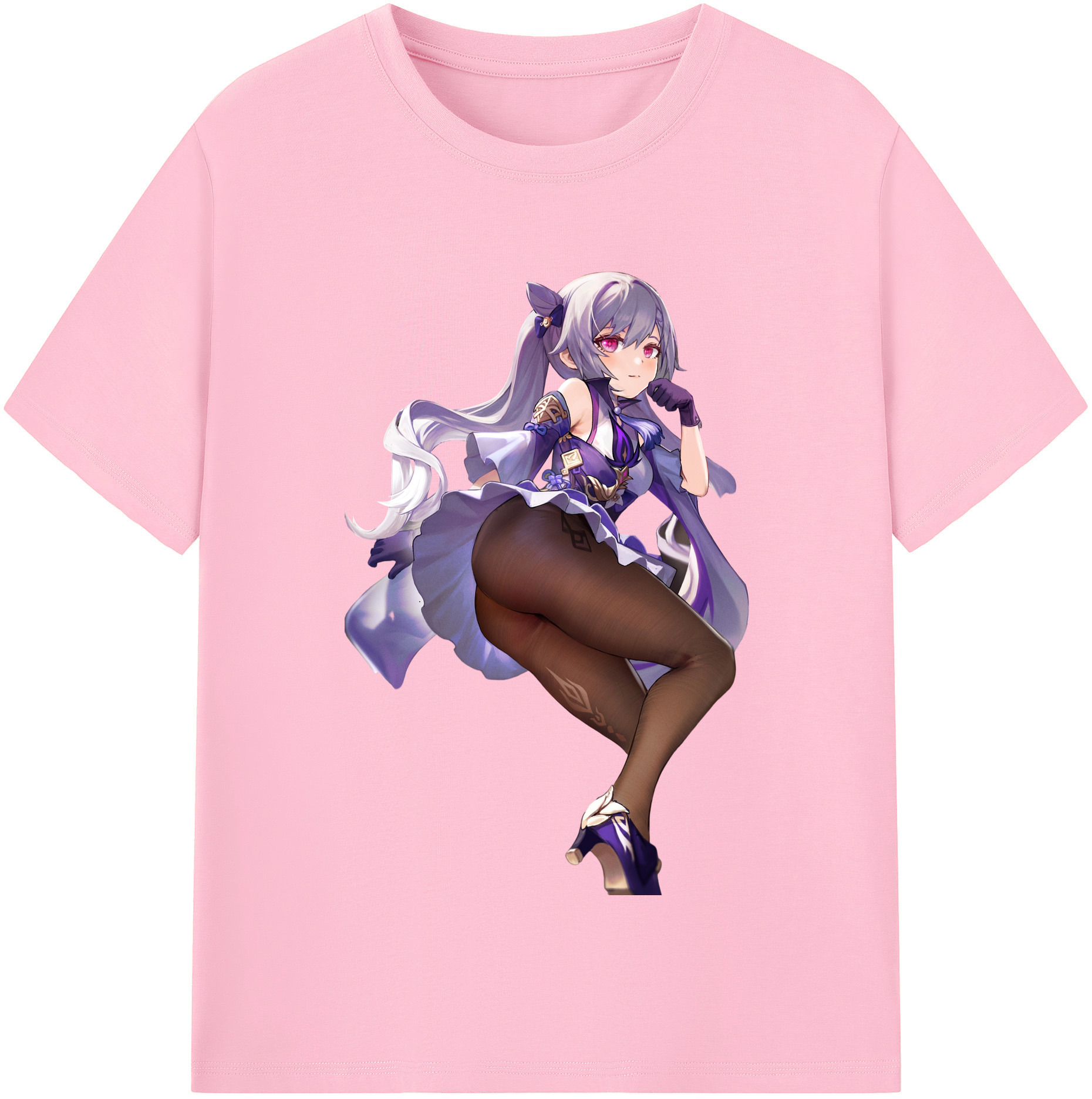 げんし神 刻晴 こくせい genshin Kokusei 綿100％半袖Tシャツ（フロントプリント）