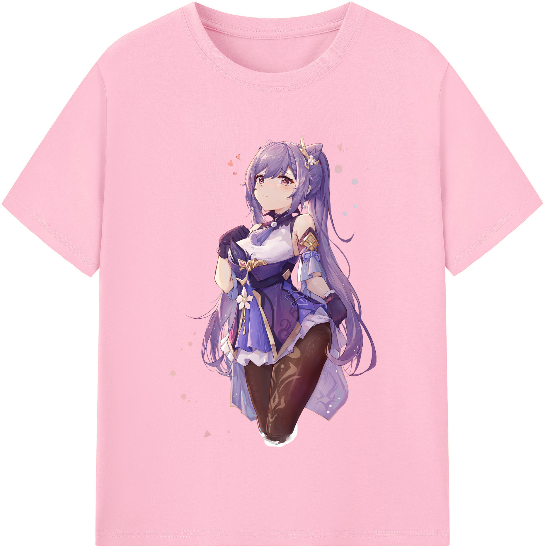 げんし神 刻晴 こくせい genshin Kokusei 綿100％半袖Tシャツ（フロントプリント）