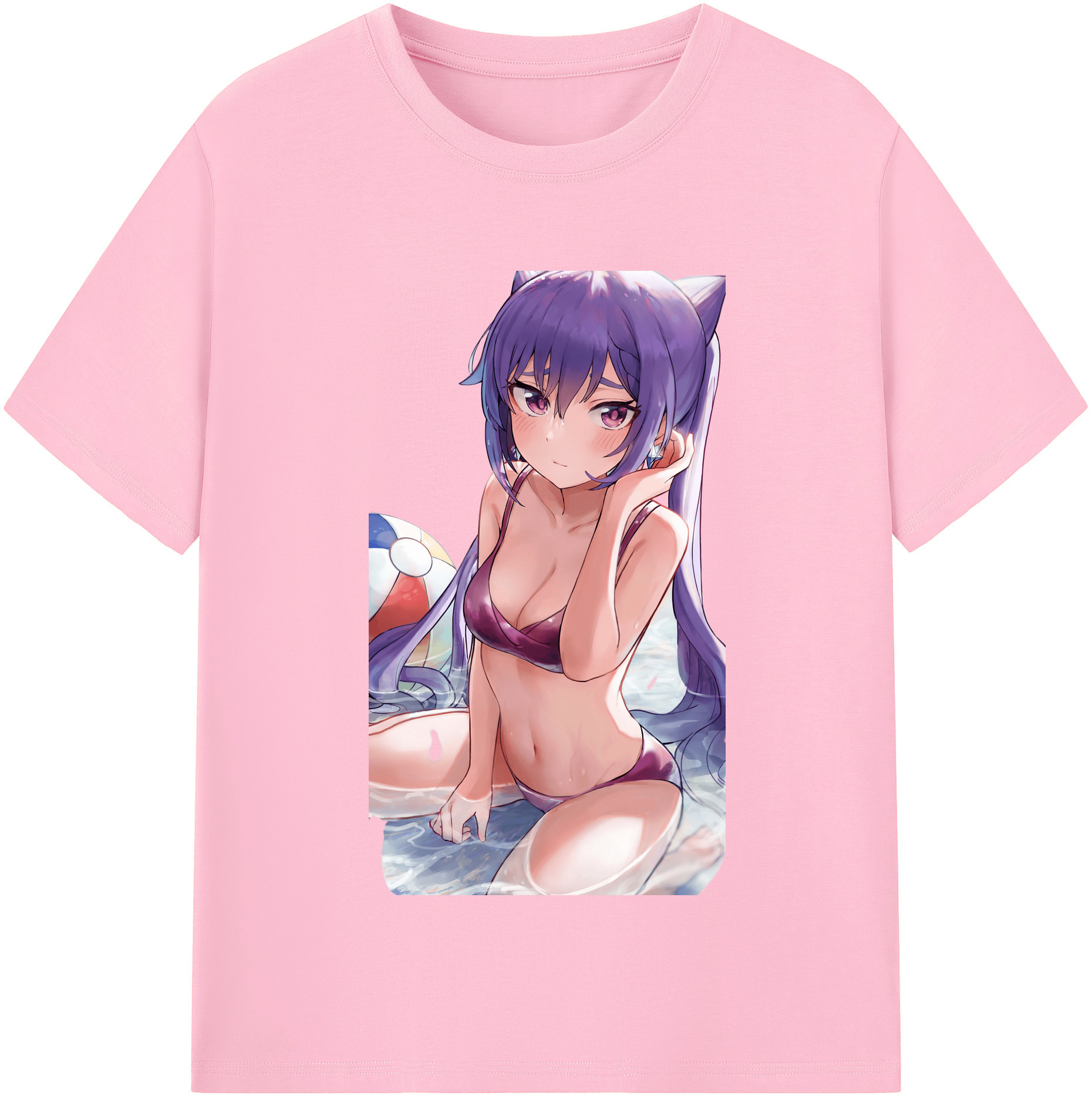 げんし神 刻晴 こくせい genshin Kokusei 綿100％半袖Tシャツ（フロントプリント）