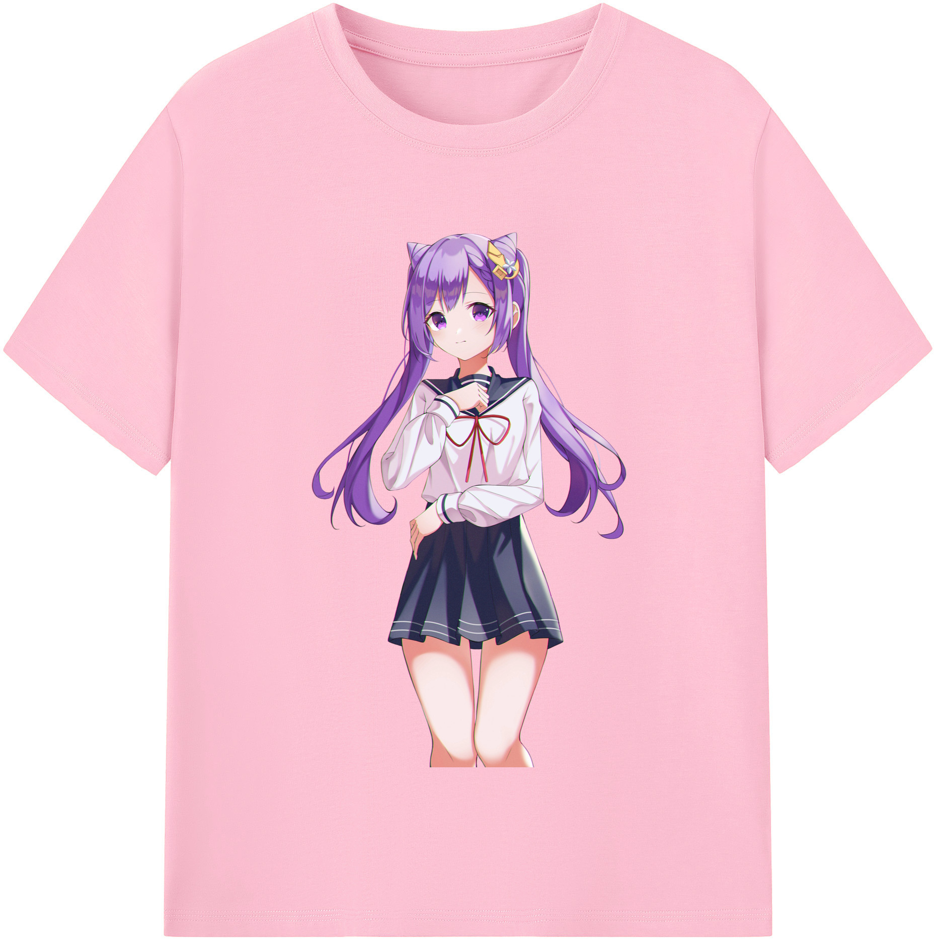 げんし神 刻晴 こくせい genshin Kokusei 綿100％半袖Tシャツ（フロントプリント）