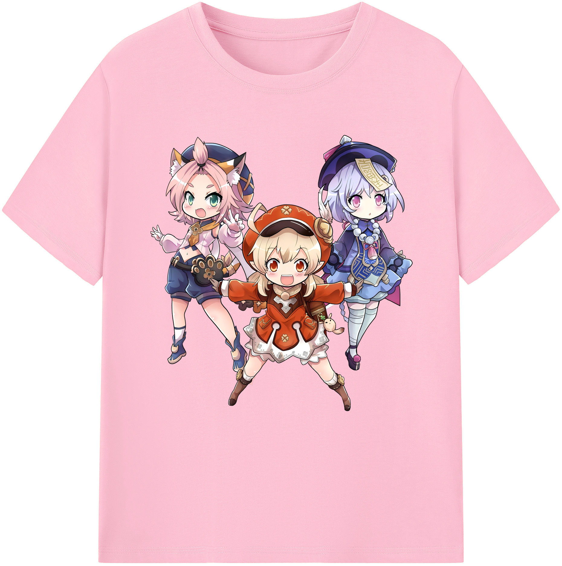 げんし神 七七 なな  genshin Nana 綿100％半袖Tシャツ（フロントプリント）