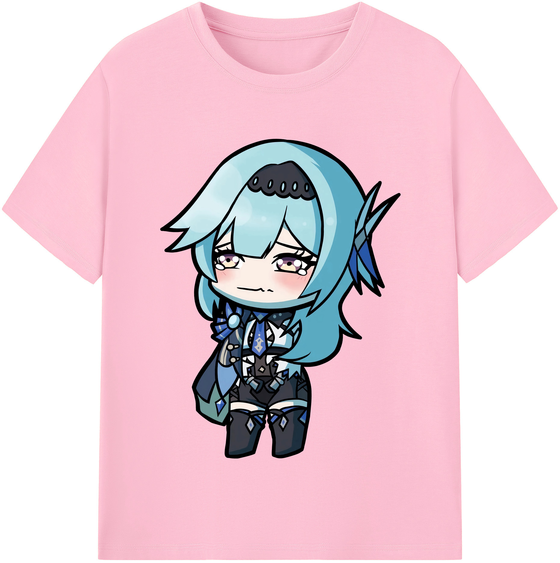 げんし神 优菈 ゆうら genshin Yūra 綿100％半袖Tシャツ（フロントプリント）