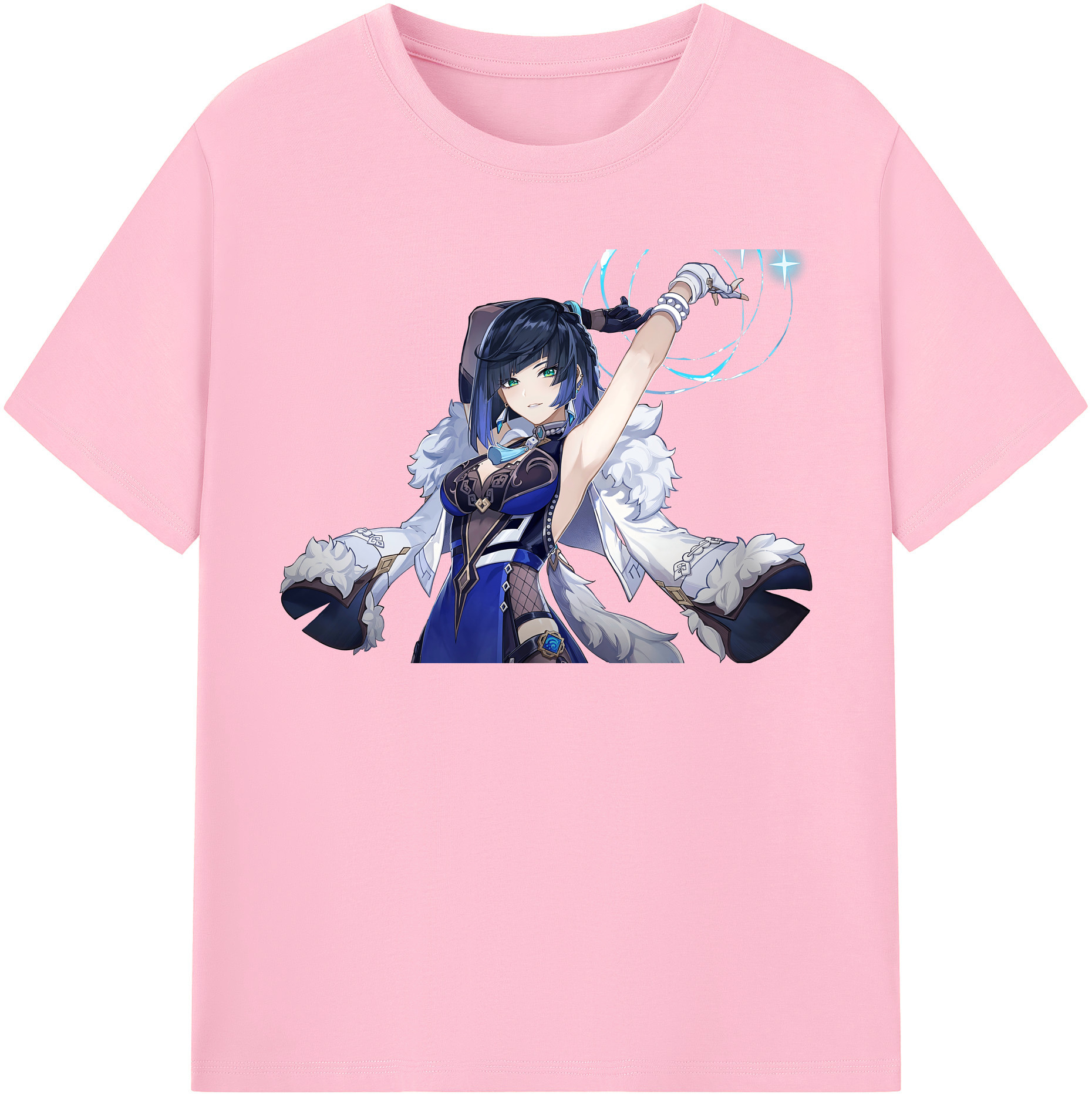 げんし神 夜兰 やらん genshin Yaran 綿100％半袖Tシャツ（フロントプリント）