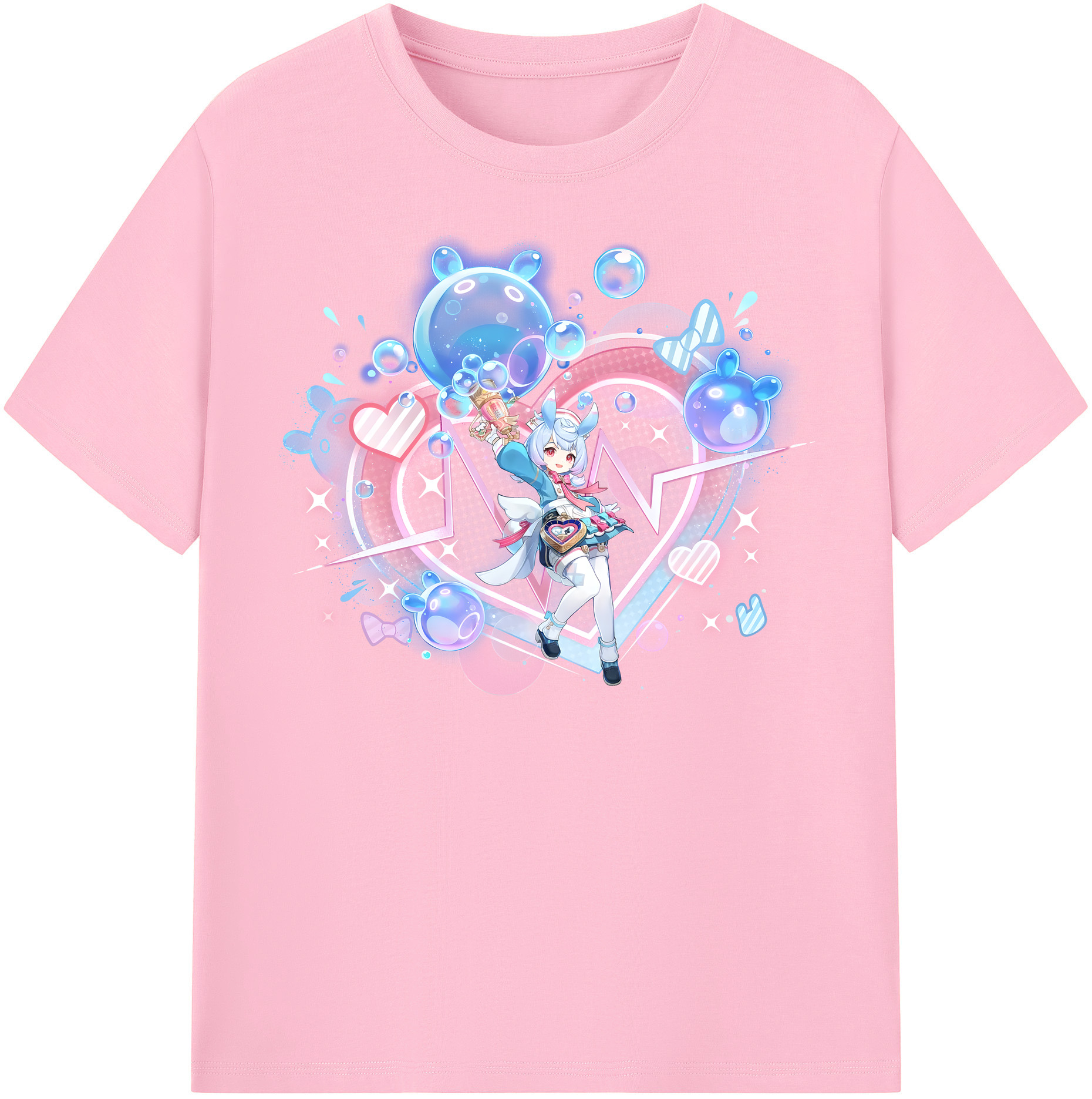 げんし神 シゲウィン genshin Shigewin 綿100％半袖Tシャツ（フロントプリント）