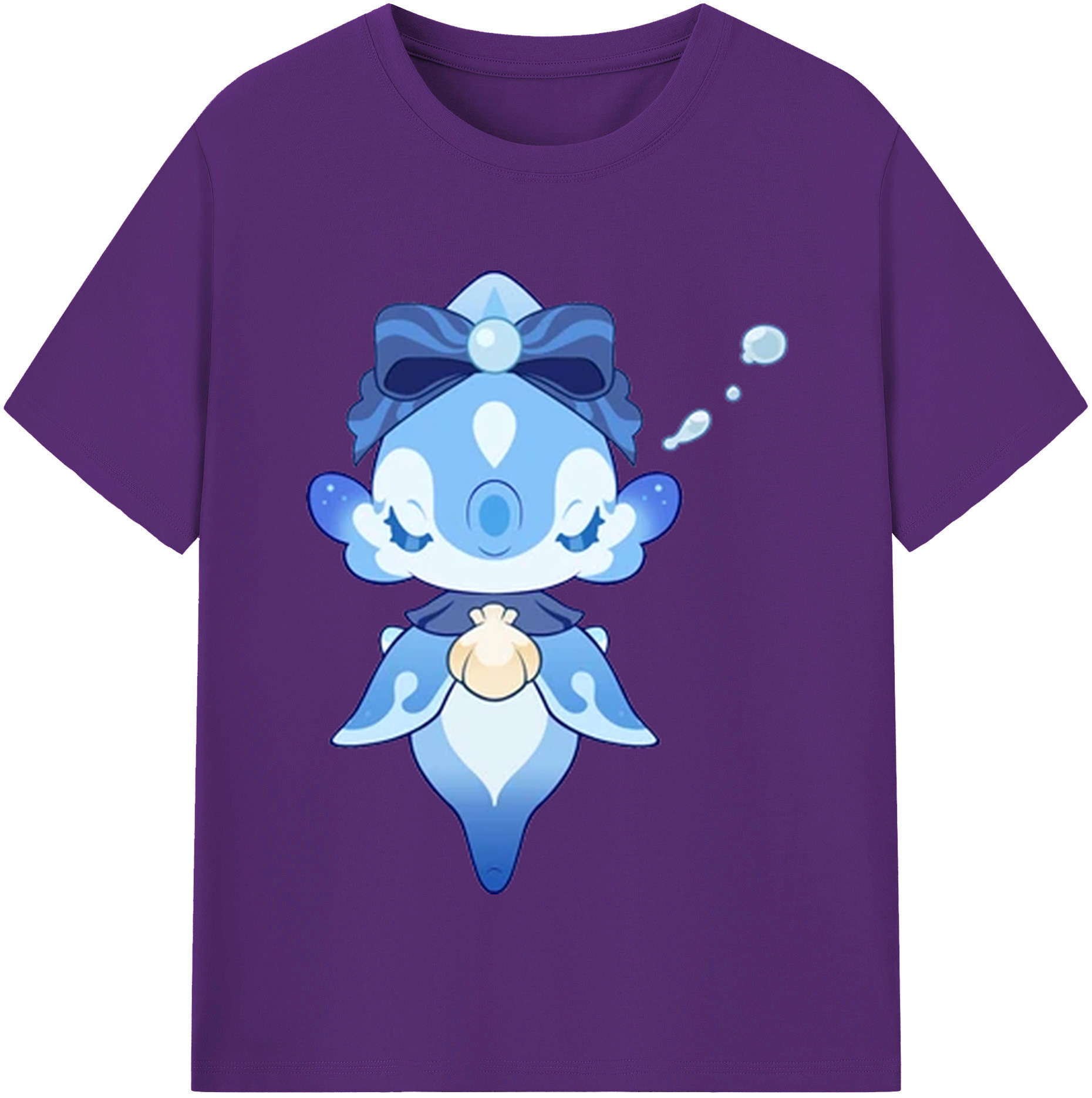 げんし神 フリーナ genshin Furina 綿100％半袖Tシャツ（フロントプリント）