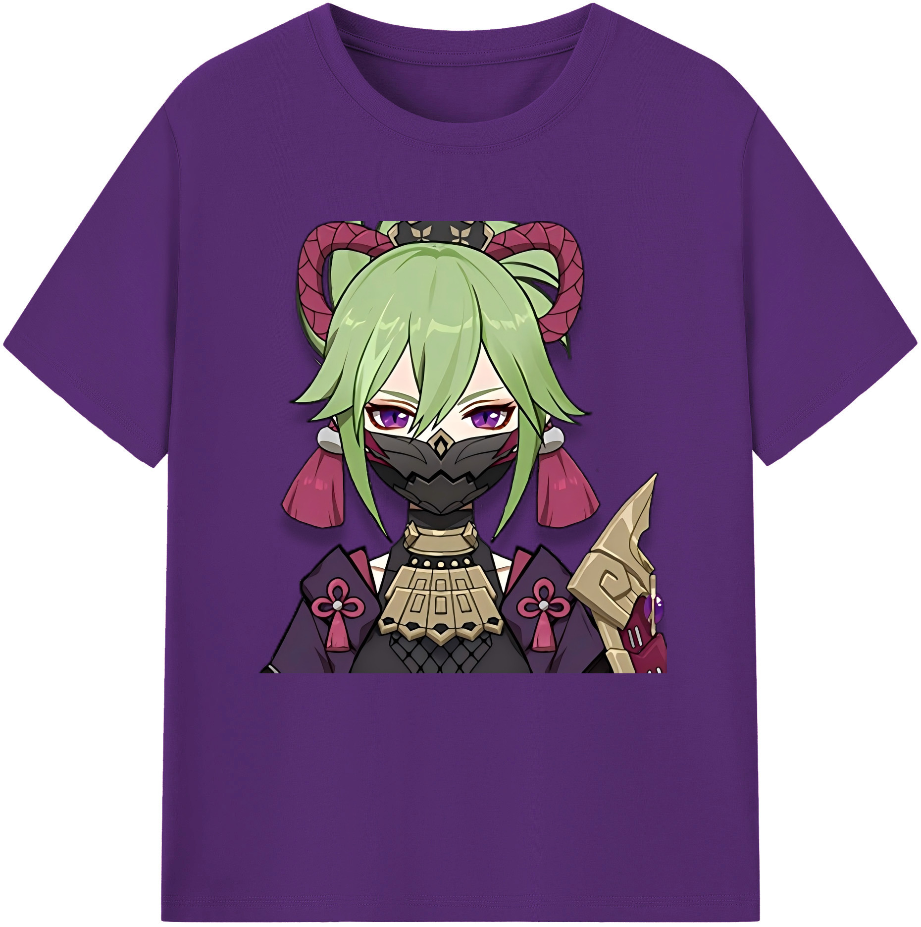 げんし神  久岐忍 くき しのぶ genshin Kuki Shinobu 綿100％半袖Tシャツ（フロントプリント）