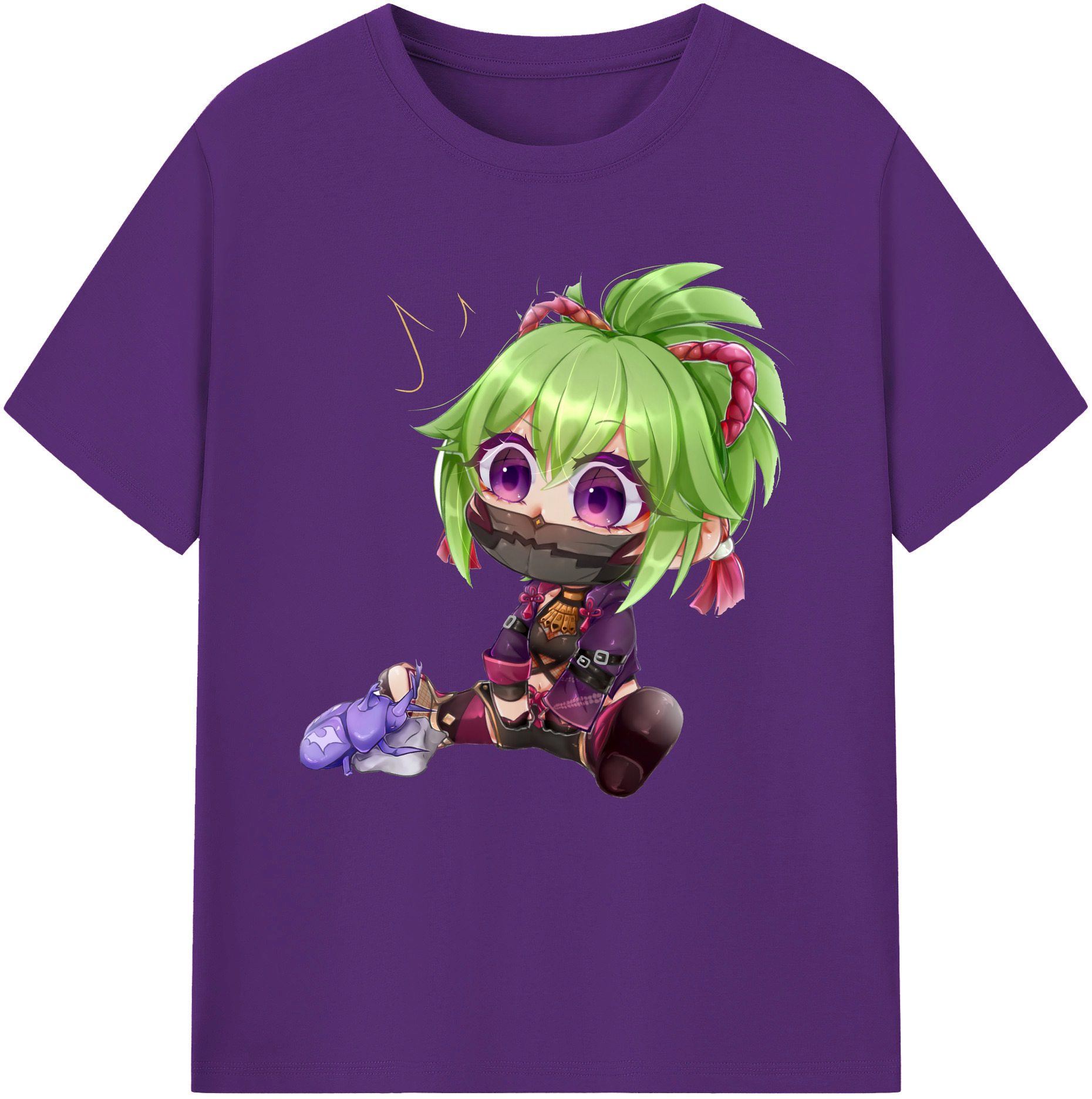 げんし神  久岐忍 くき しのぶ genshin Kuki Shinobu 綿100％半袖Tシャツ（フロントプリント）