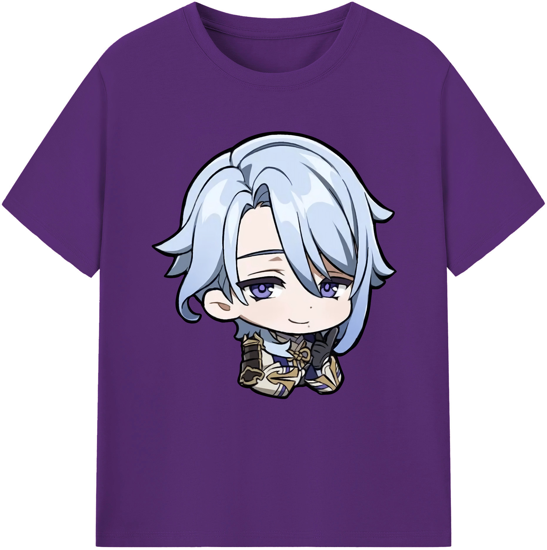 げんし神 神里綾人 かみさとあやと genshin Kamisato Ayato 綿100％半袖Tシャツ（フロントプリント）