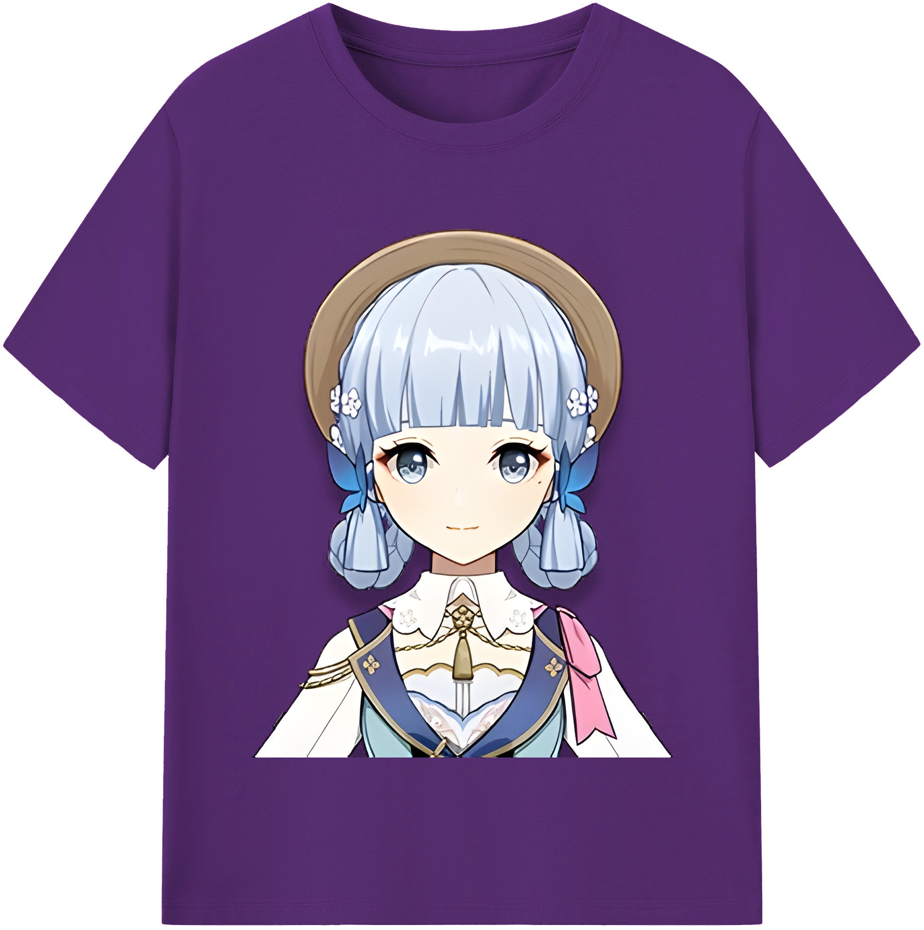 げんし神 神里綾華 神宮寺レン genshin Kamimiya Ren 綿100％半袖Tシャツ（フロントプリント）