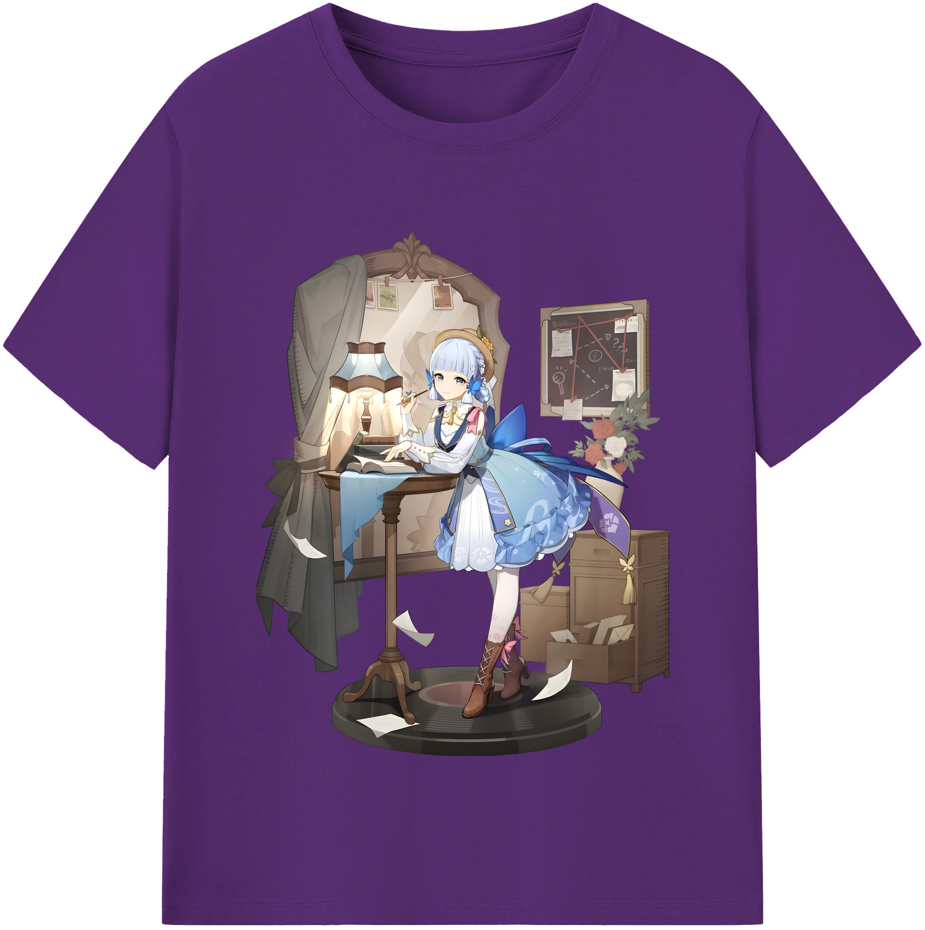 げんし神 神里綾華 神宮寺レン genshin Kamimiya Ren 綿100％半袖Tシャツ（フロントプリント）