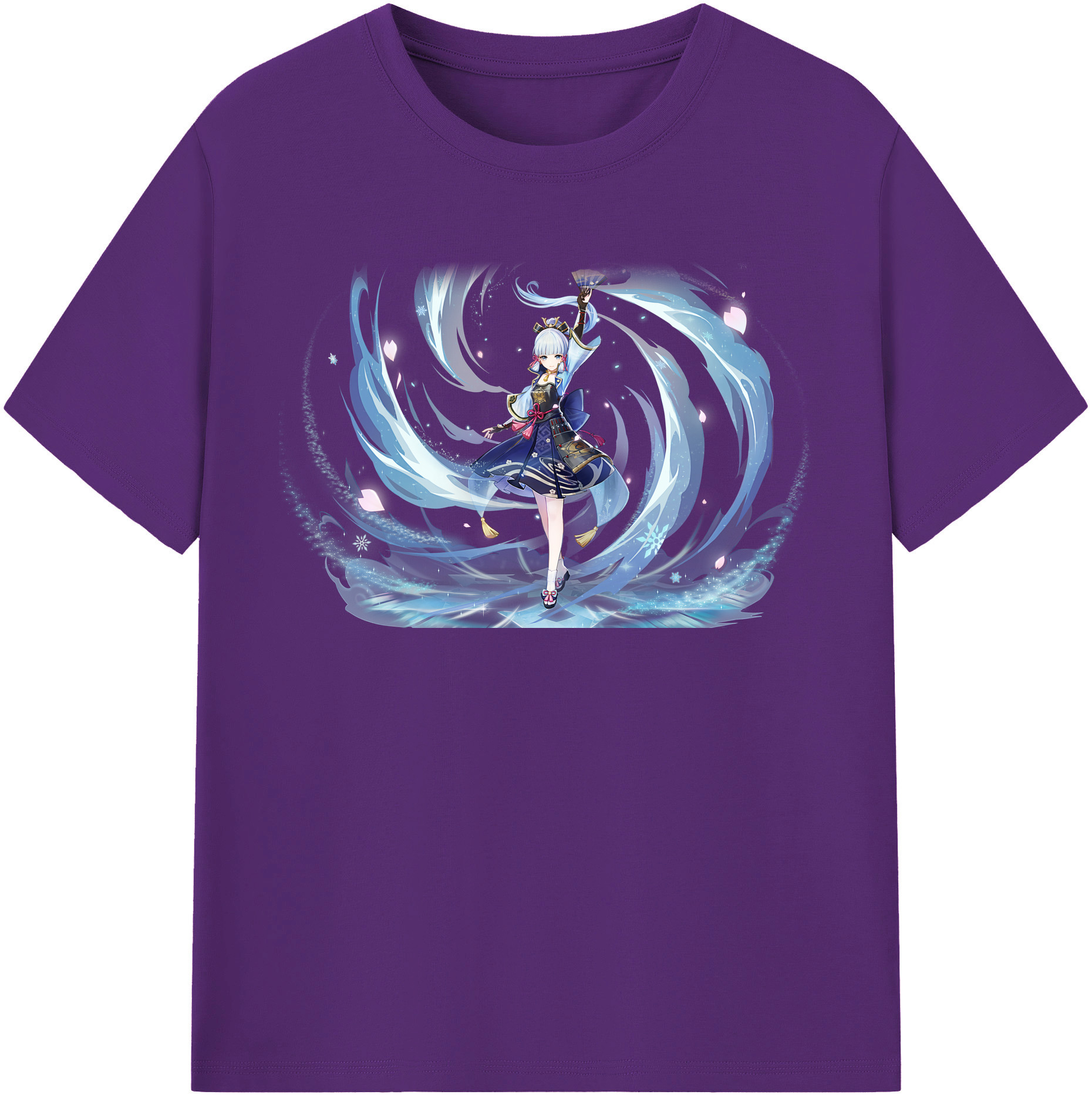 げんし神 神里綾華 神宮寺レン genshin Kamimiya Ren 綿100％半袖Tシャツ（フロントプリント）