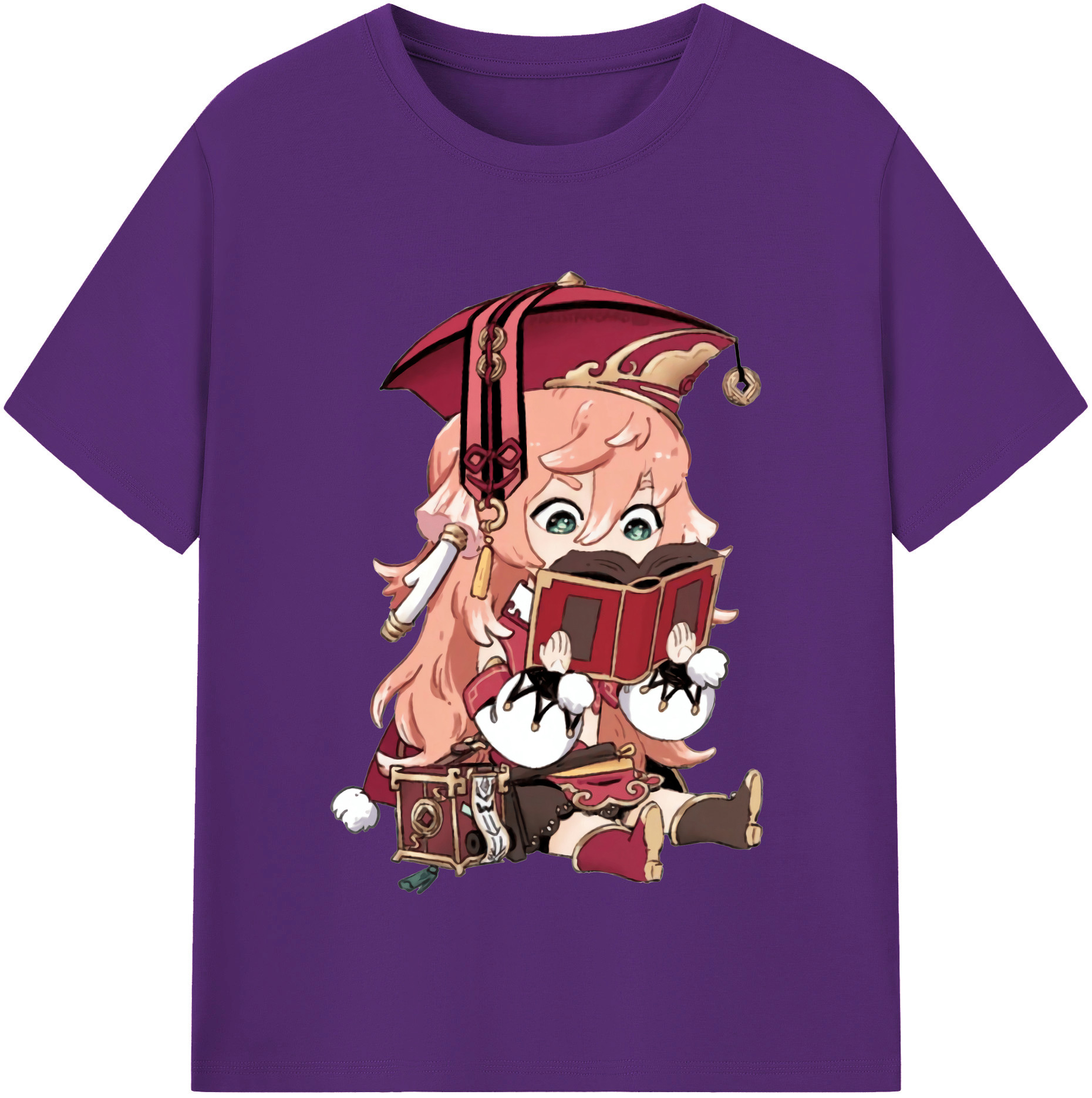 げんし神 ヤンフェイ genshin Yanfei 綿100％半袖Tシャツ（フロントプリント）