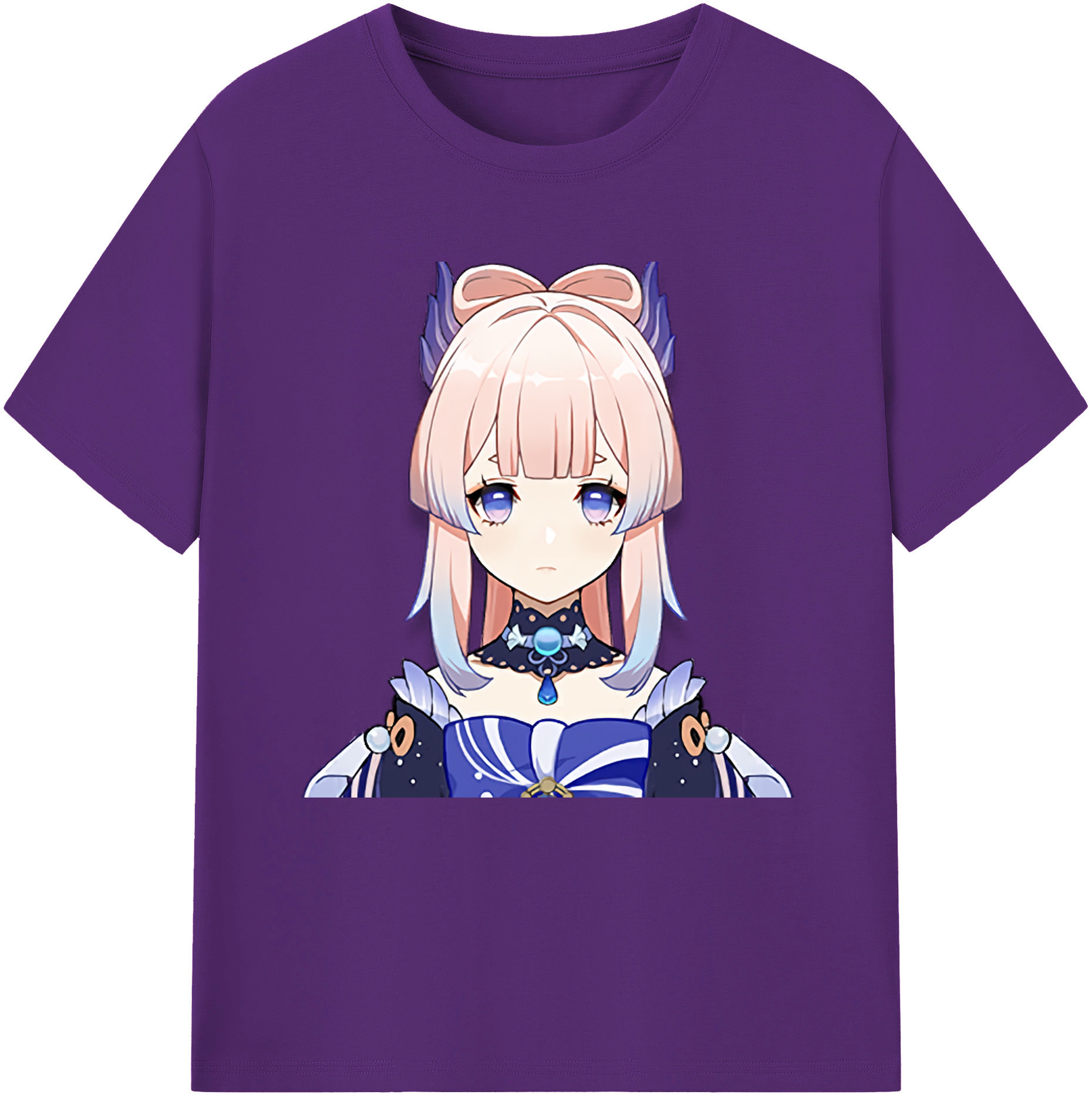 げんし神 珊瑚宮心海 サンゴノミヤ・ココミ genshin Sangonomiya Kokomi 綿100％半袖Tシャツ（フロントプリント）