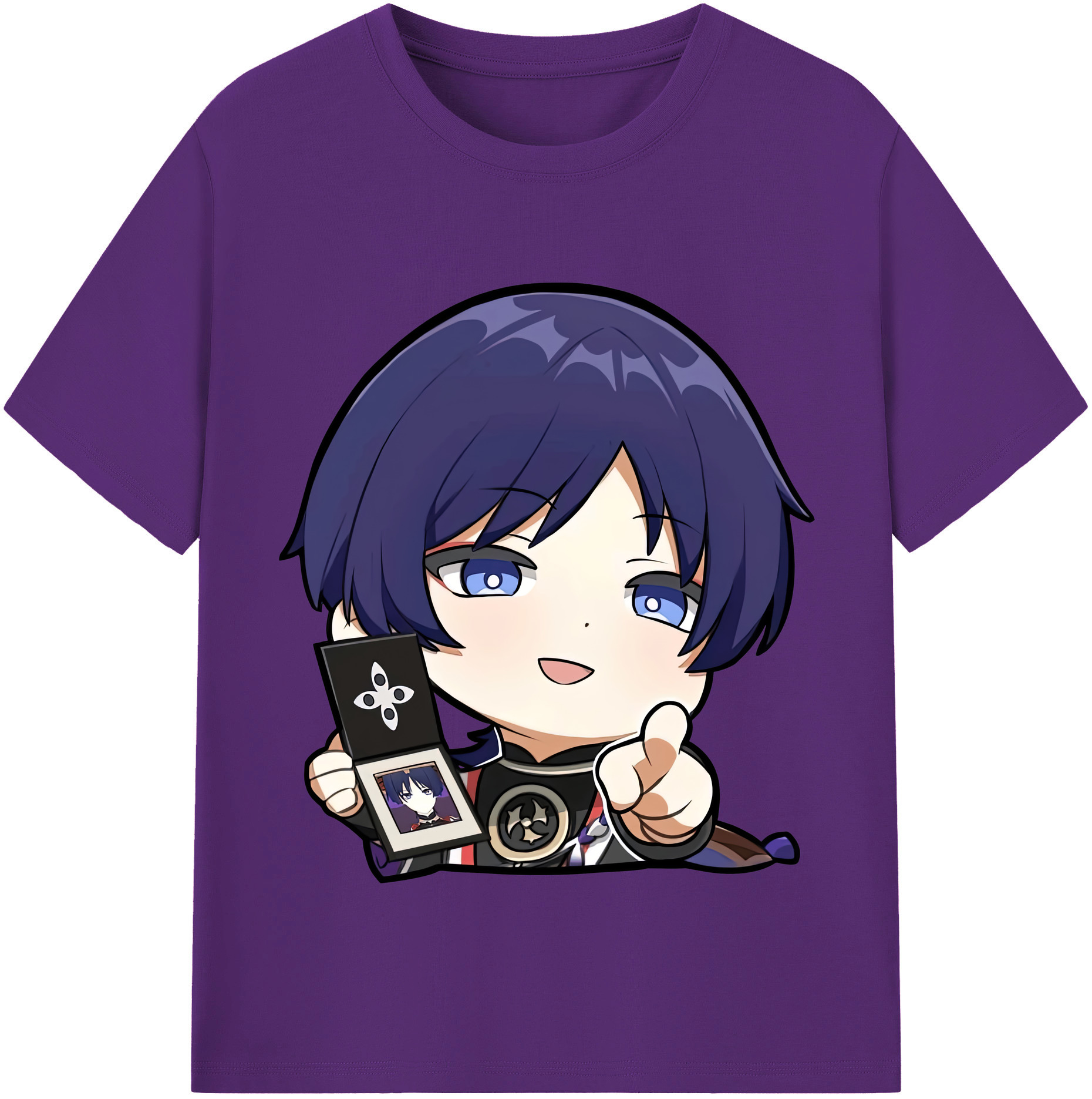 げんし神 さんペい genshin Sanpei 綿100％半袖Tシャツ（フロントプリント）