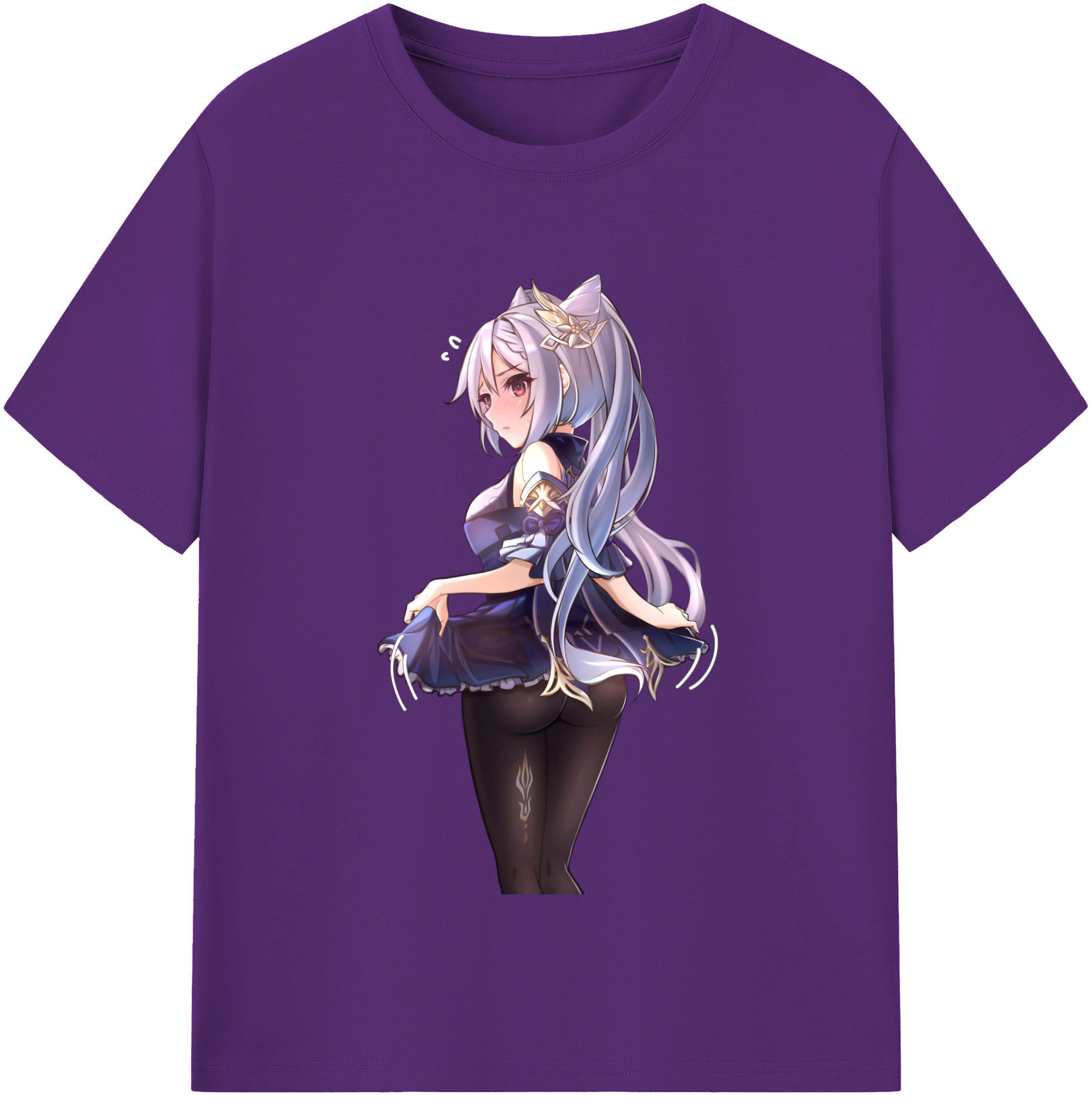 げんし神 刻晴 こくせい genshin Kokusei 綿100％半袖Tシャツ（フロントプリント）