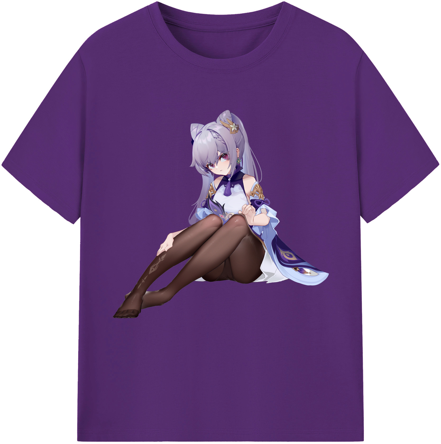 げんし神 刻晴 こくせい genshin Kokusei 綿100％半袖Tシャツ（フロントプリント）