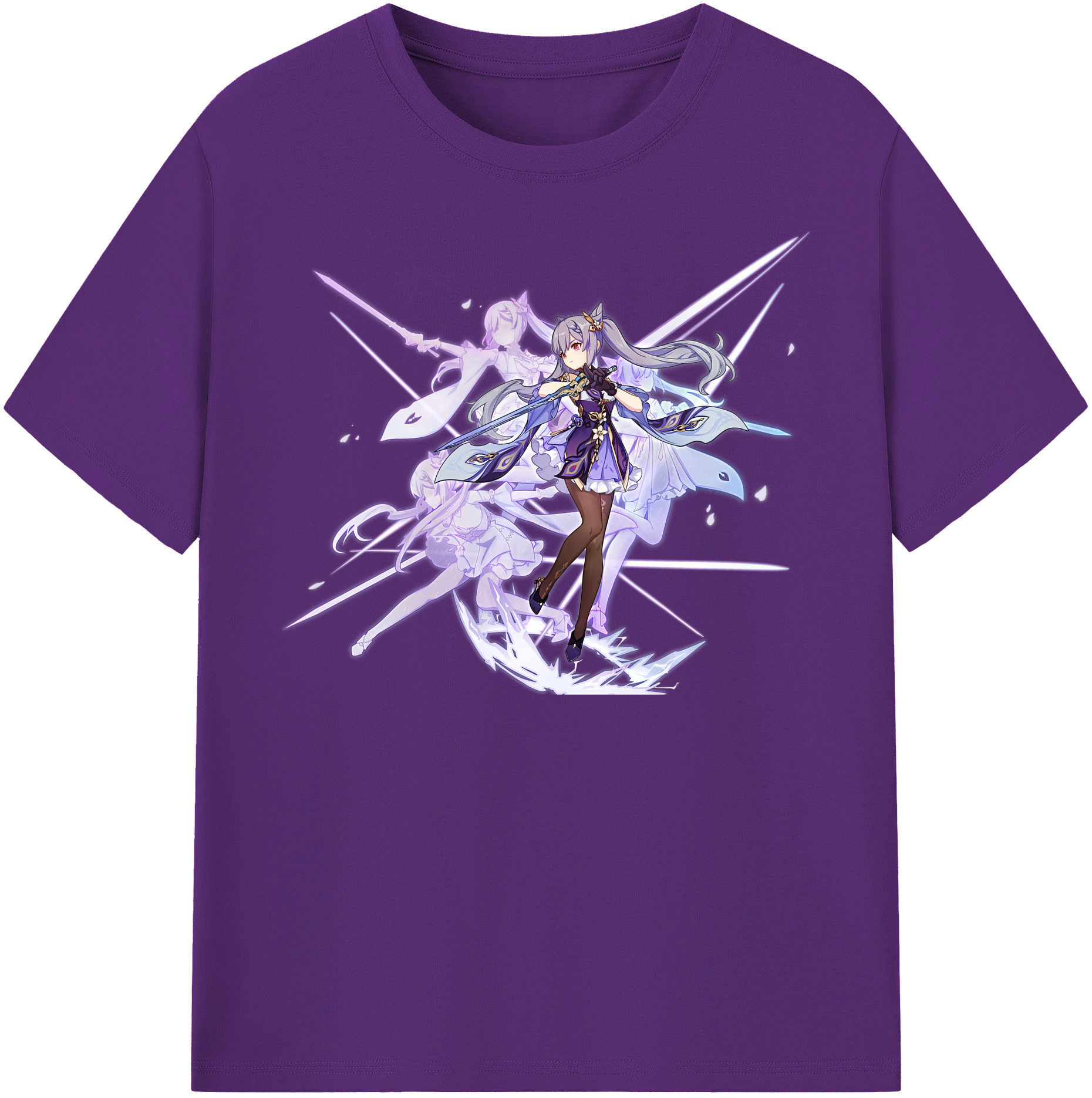 げんし神 刻晴 こくせい genshin Kokusei 綿100％半袖Tシャツ（フロントプリント）