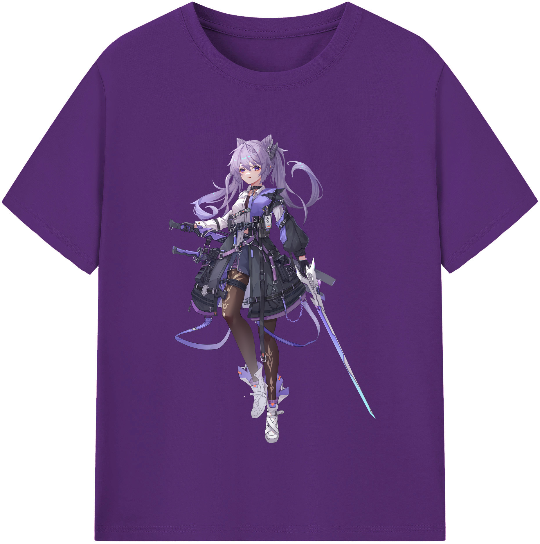 げんし神 刻晴 こくせい genshin Kokusei 綿100％半袖Tシャツ（フロントプリント）