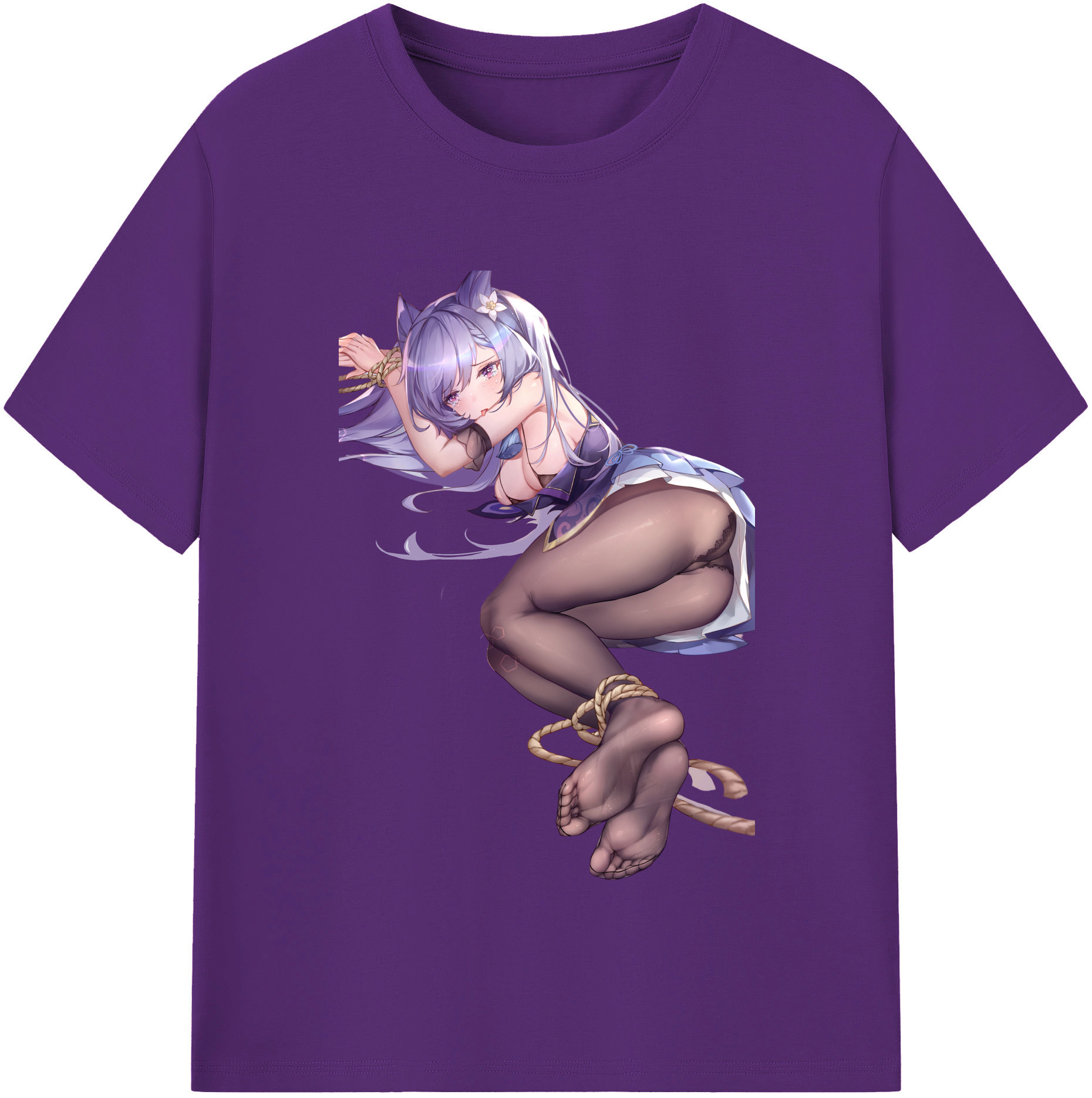 げんし神 刻晴 こくせい genshin Kokusei 綿100％半袖Tシャツ（フロントプリント）