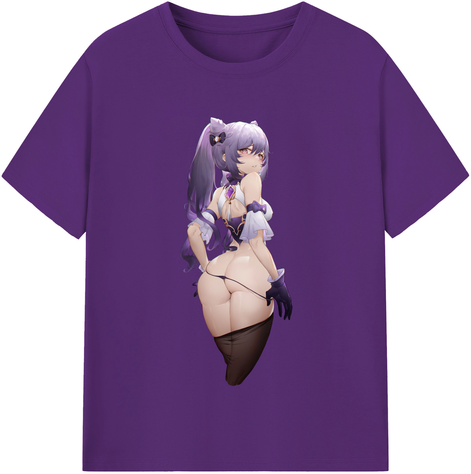 げんし神 刻晴 こくせい genshin Kokusei 綿100％半袖Tシャツ（フロントプリント）