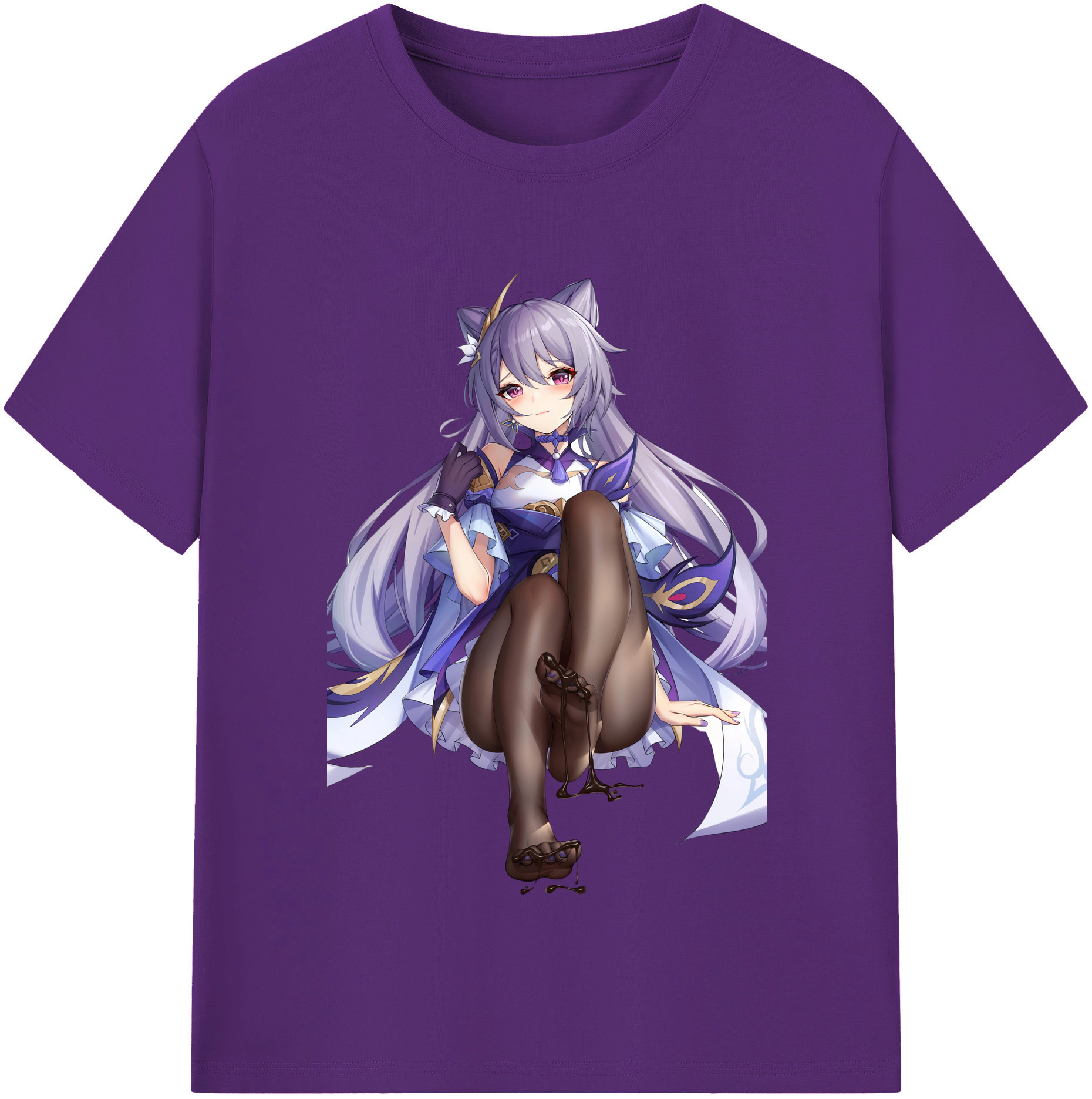 げんし神 刻晴 こくせい genshin Kokusei 綿100％半袖Tシャツ（フロントプリント）