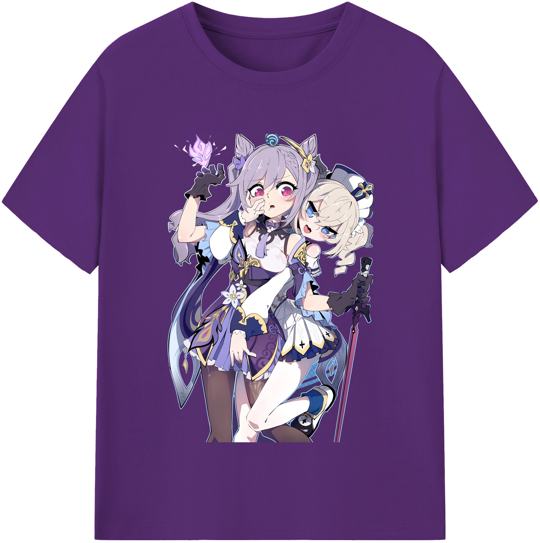 げんし神 刻晴 こくせい genshin Kokusei 綿100％半袖Tシャツ（フロントプリント）