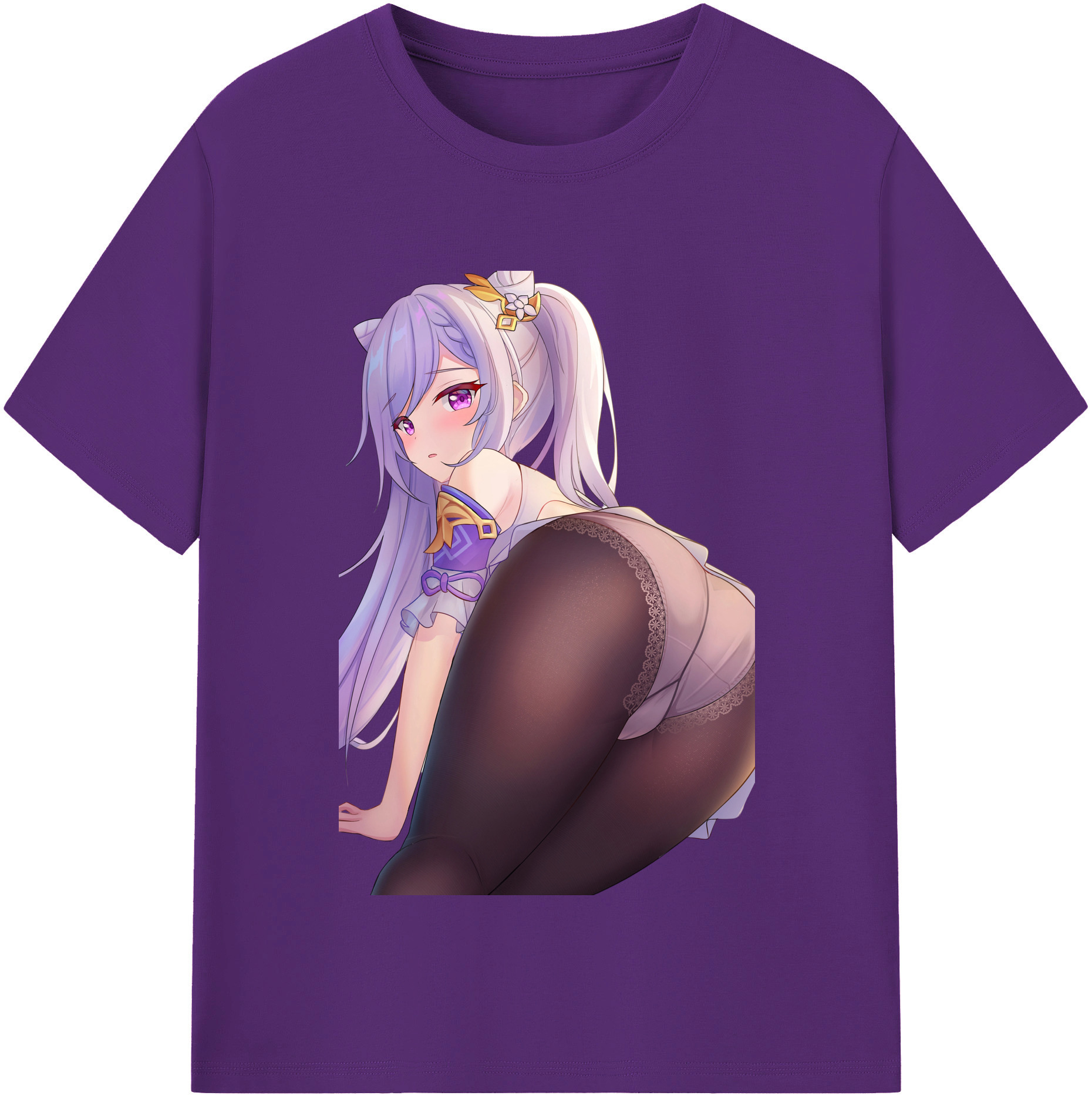 げんし神 刻晴 こくせい genshin Kokusei 綿100％半袖Tシャツ（フロントプリント）