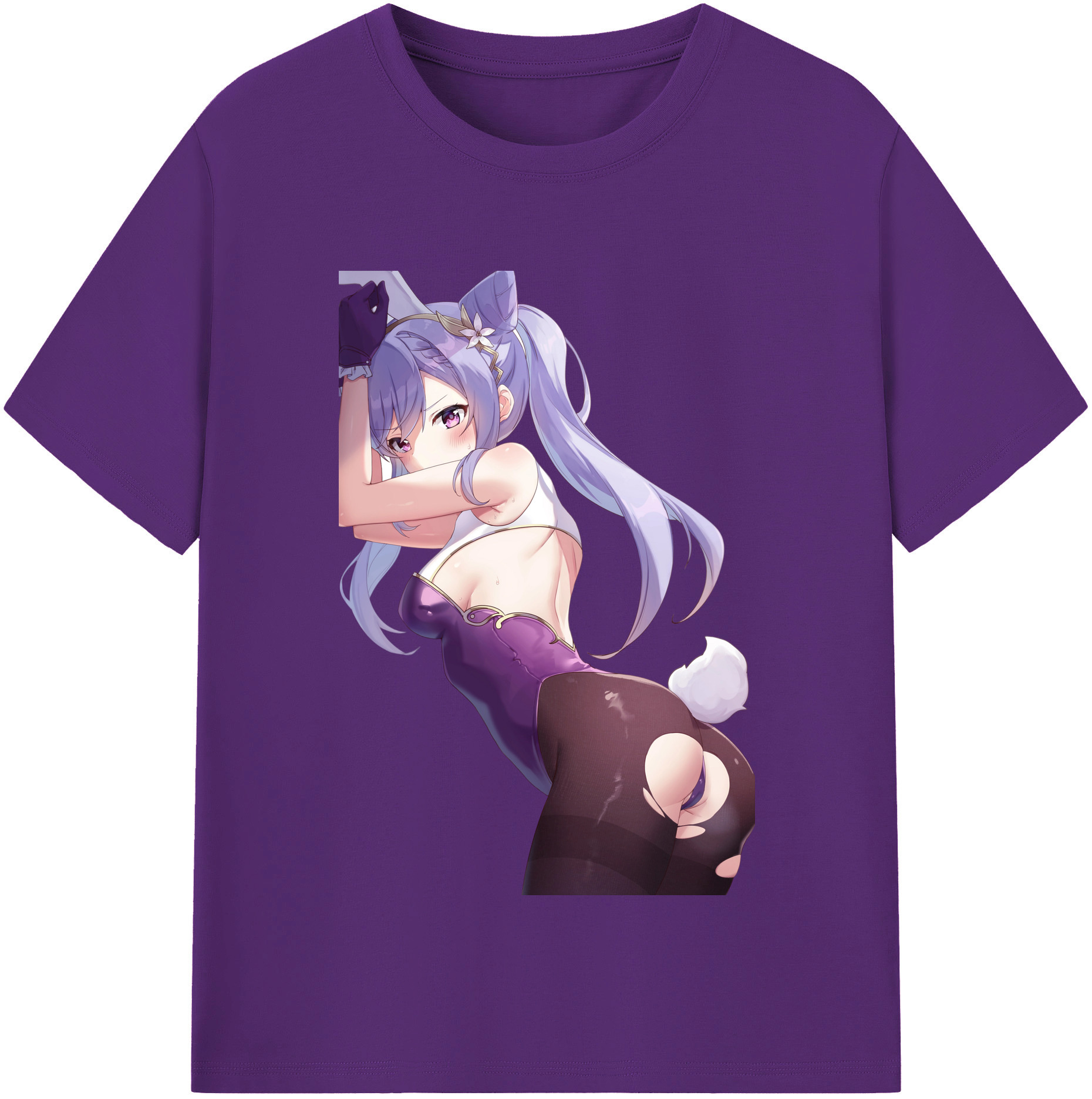げんし神 刻晴 こくせい genshin Kokusei 綿100％半袖Tシャツ（フロントプリント）