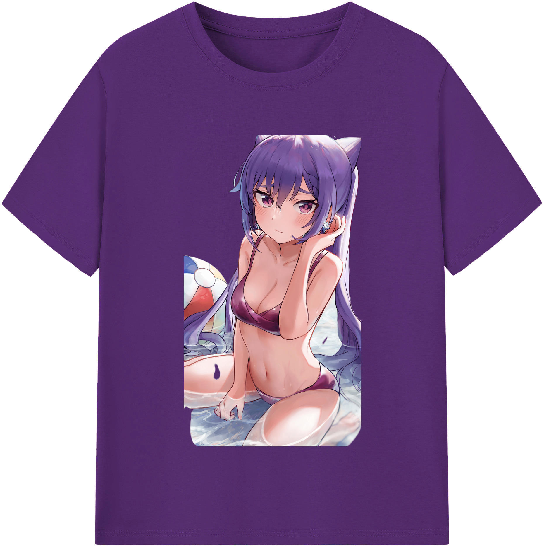 げんし神 刻晴 こくせい genshin Kokusei 綿100％半袖Tシャツ（フロントプリント）