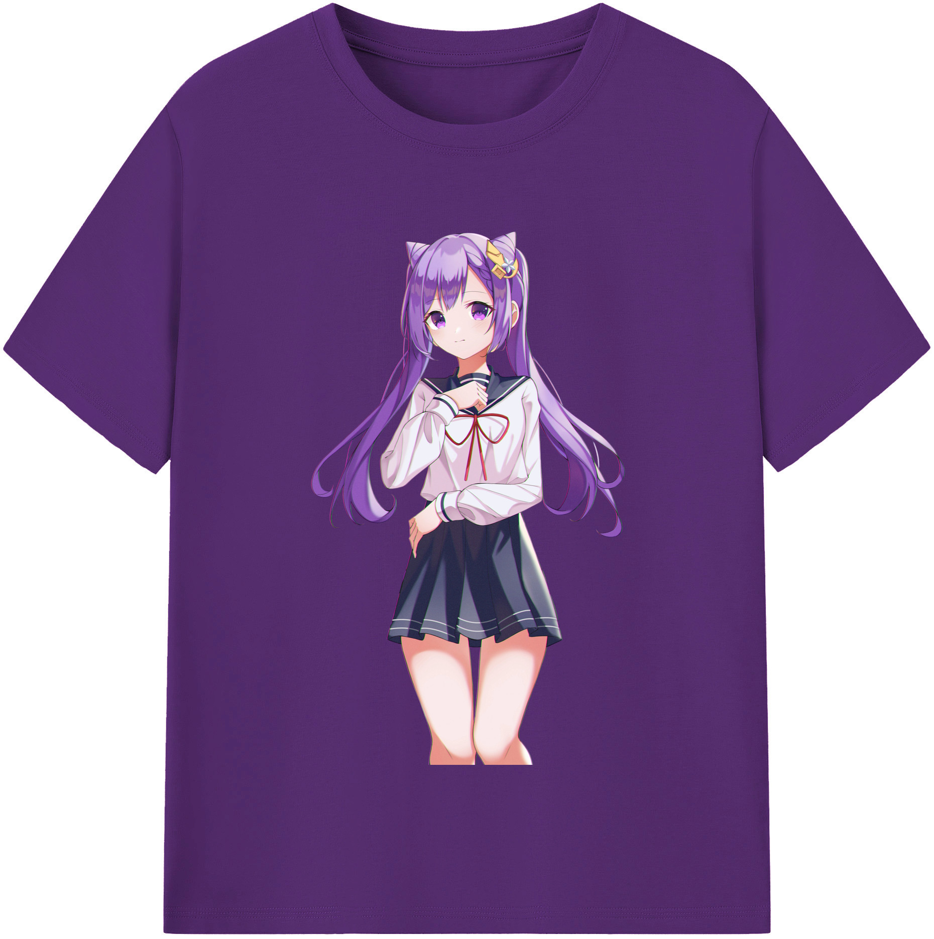 げんし神 刻晴 こくせい genshin Kokusei 綿100％半袖Tシャツ（フロントプリント）