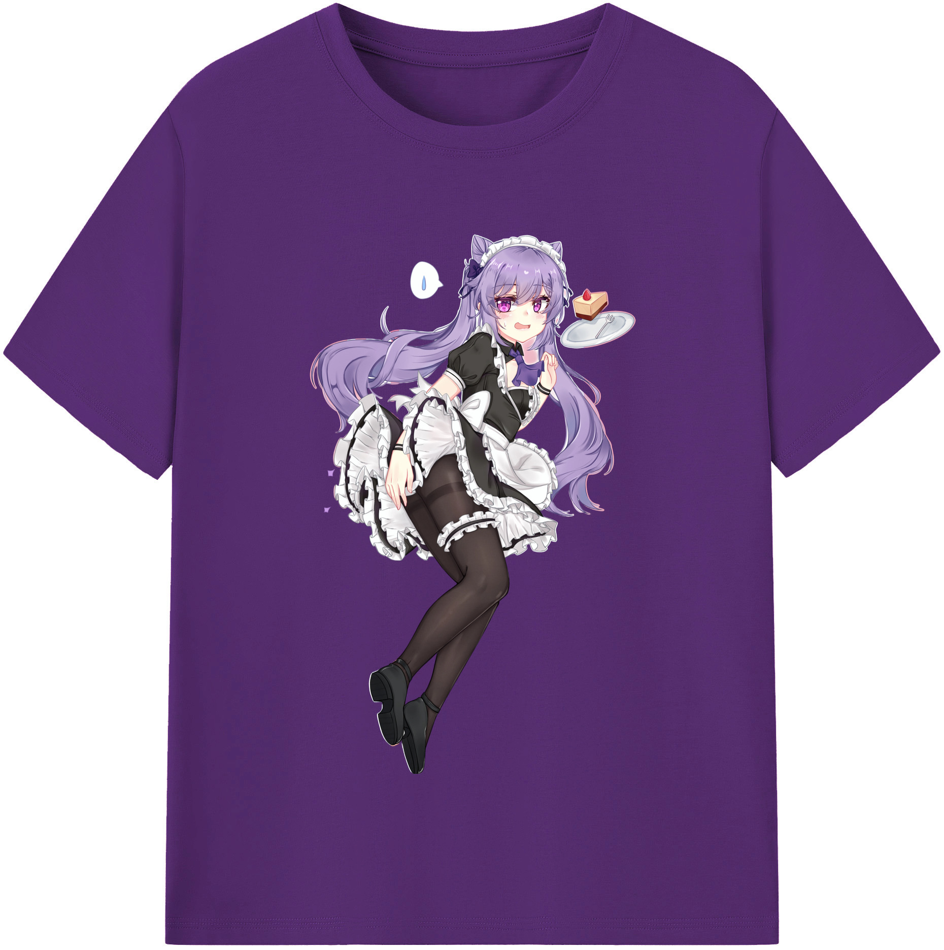 げんし神 刻晴 こくせい genshin Kokusei 綿100％半袖Tシャツ（フロントプリント）