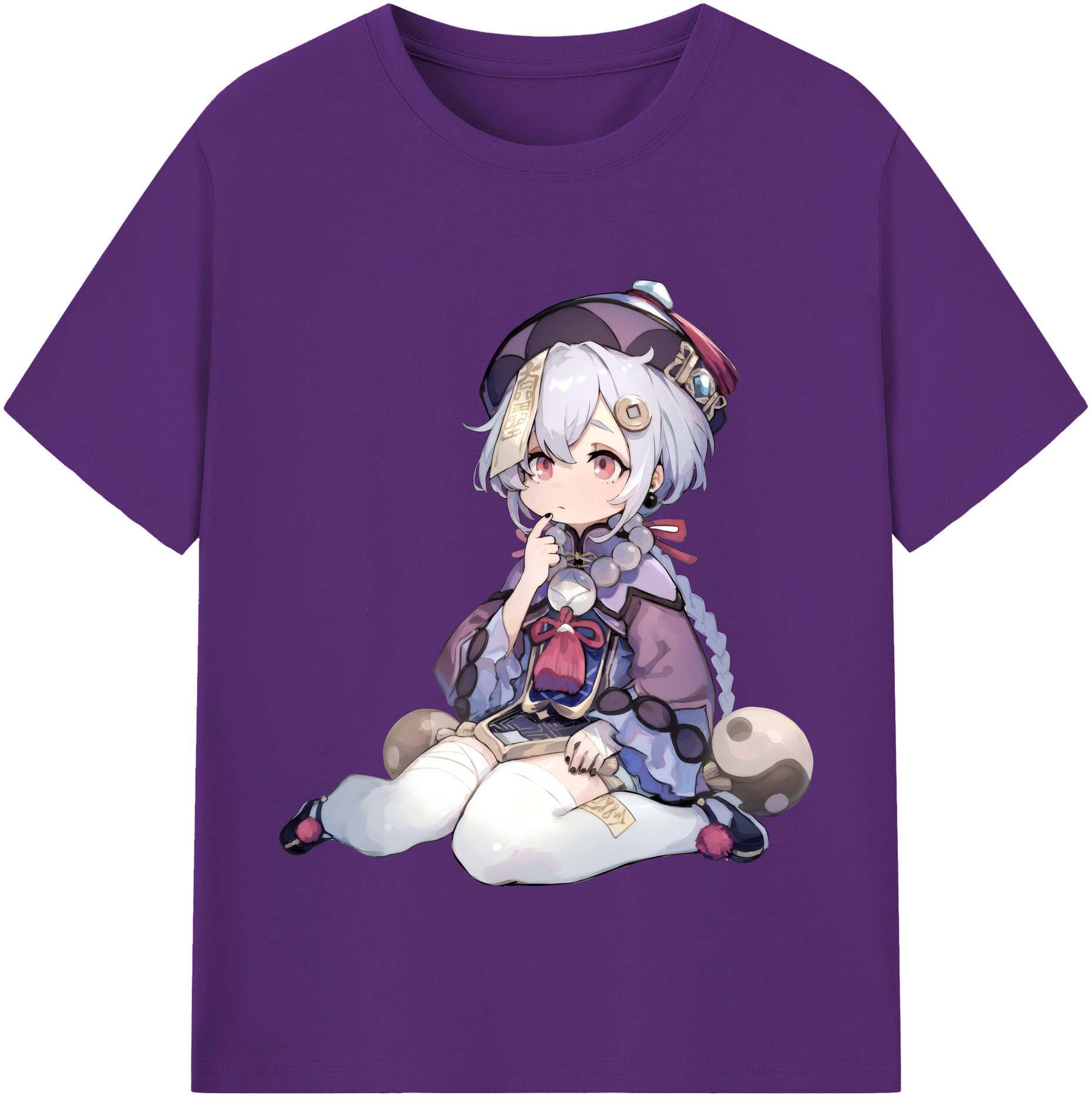 げんし神 七七 なな  genshin Nana 綿100％半袖Tシャツ（フロントプリント）