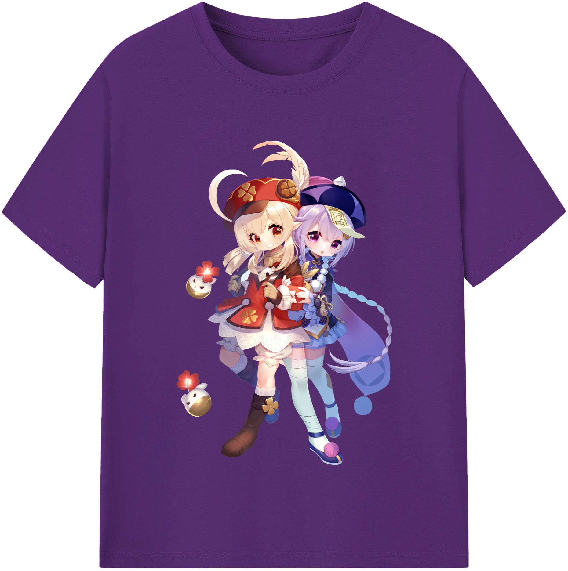 げんし神 七七 なな  genshin Nana 綿100％半袖Tシャツ（フロントプリント）