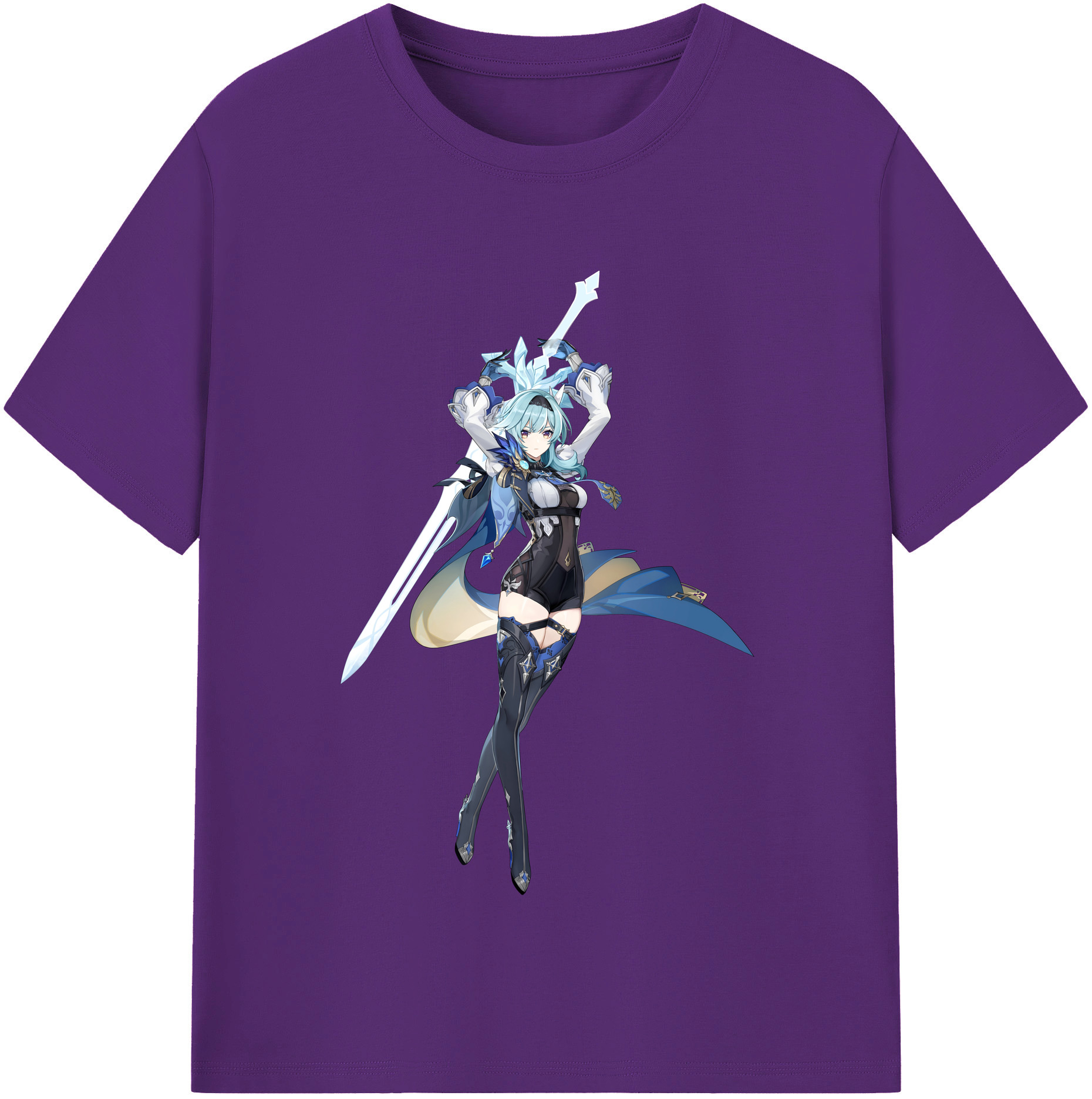 げんし神 优菈 ゆうら genshin Yūra 綿100％半袖Tシャツ（フロントプリント）