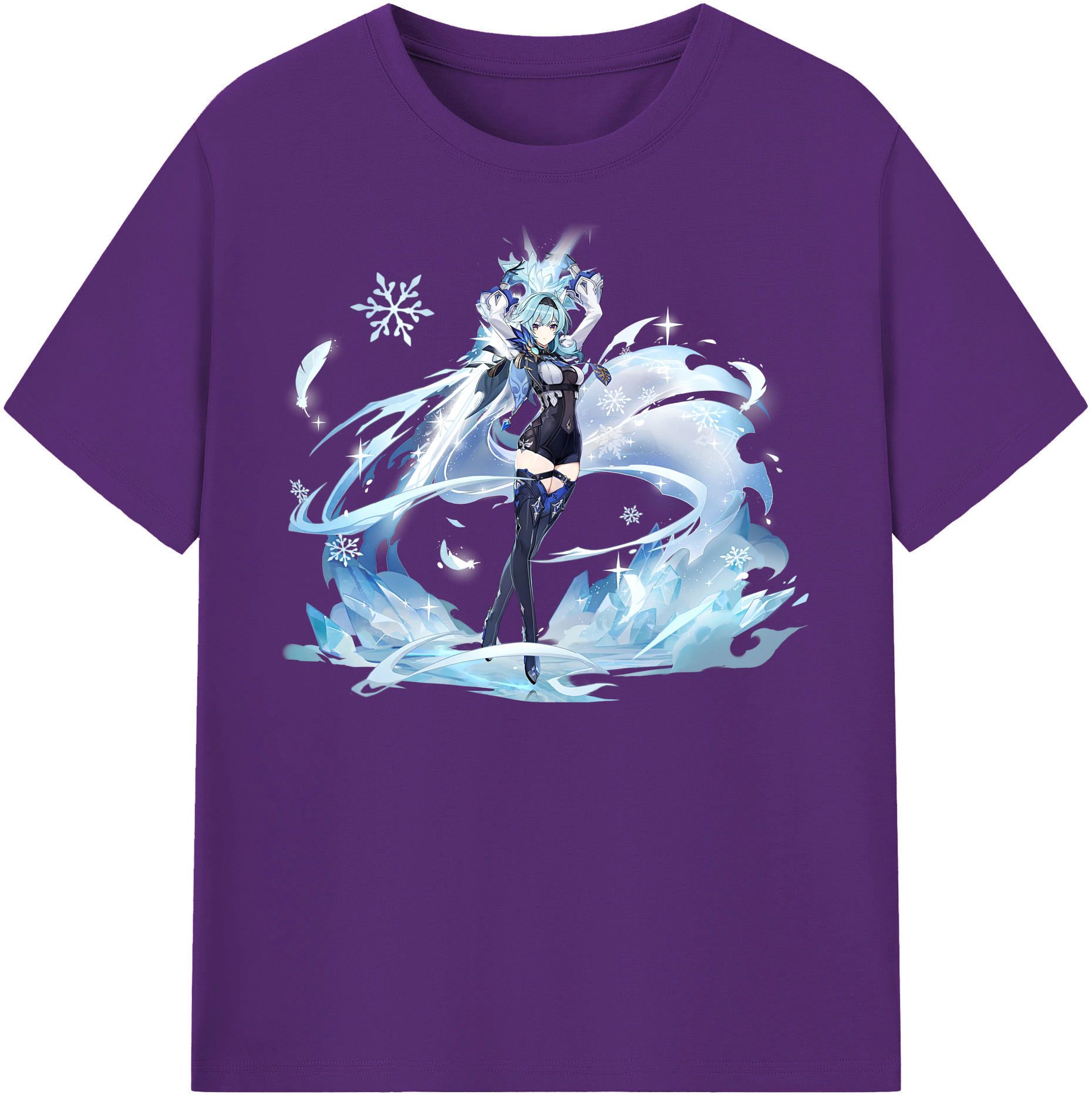 げんし神 优菈 ゆうら genshin Yūra 綿100％半袖Tシャツ（フロントプリント）