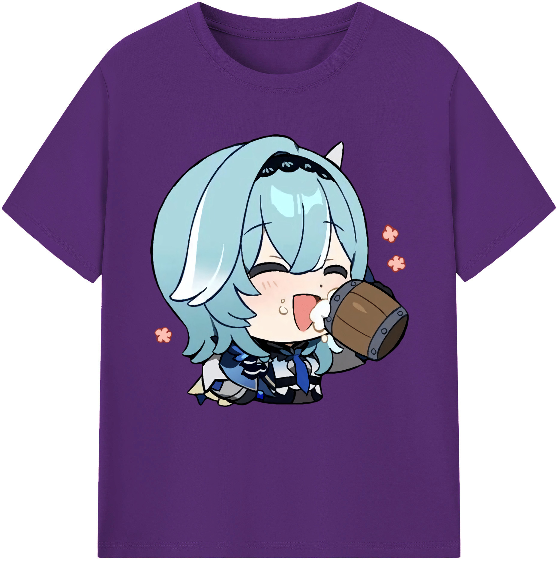 げんし神 优菈 ゆうら genshin Yūra 綿100％半袖Tシャツ（フロントプリント）